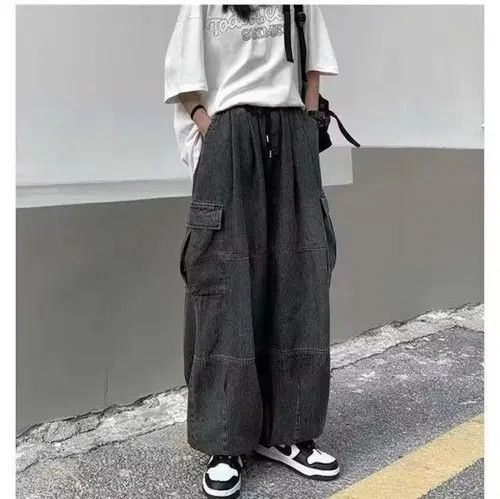 Japanese Brand × Vintage Spring Autumn Trousers y2k baggy jeans Size US 30 / EU 46 - 2 Thumbnail