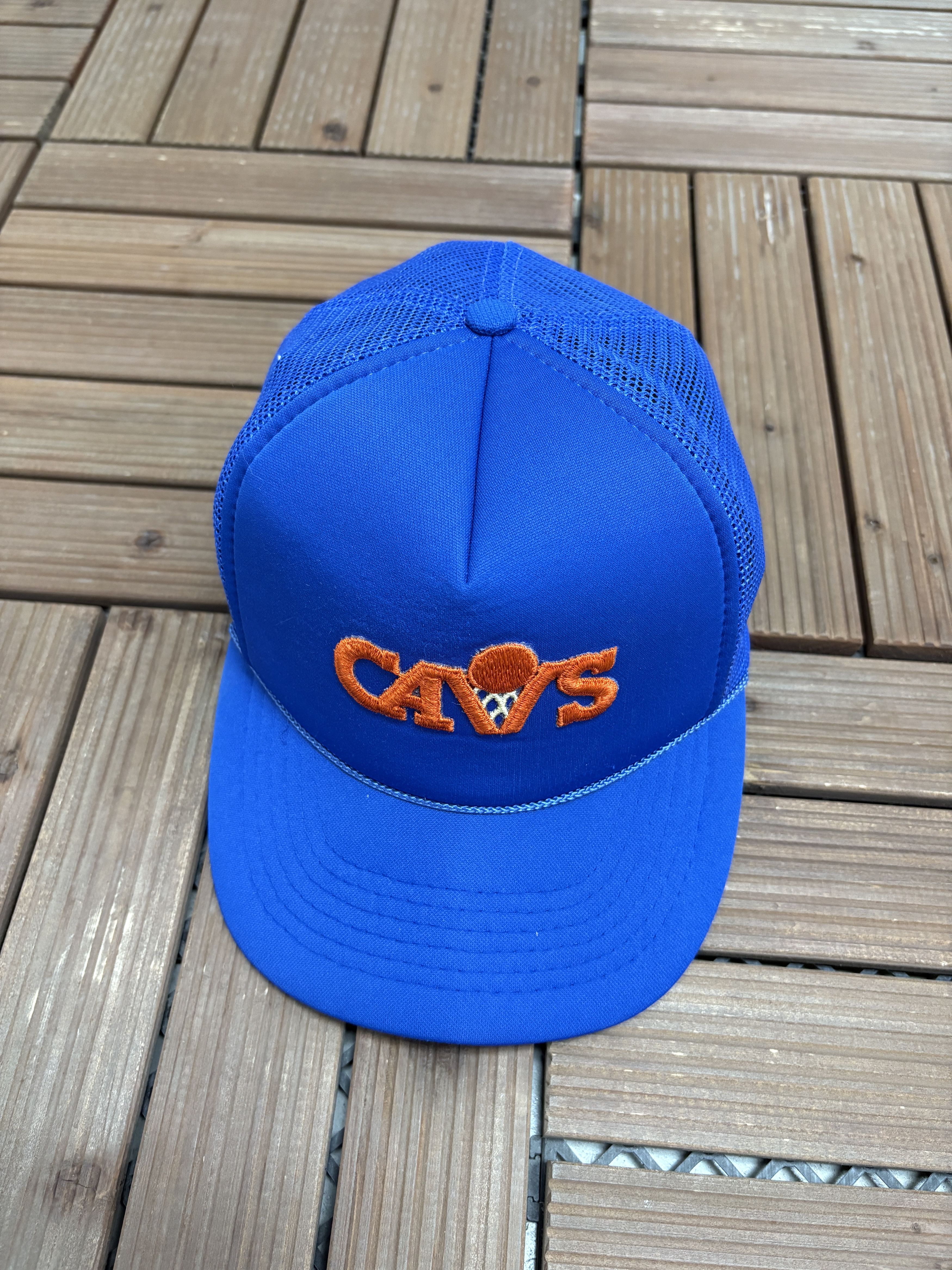 Vintage Cleveland Cavaliers Vintage Blue Trucker Snap Back Hat Size ONE SIZE - 1 Thumbnail