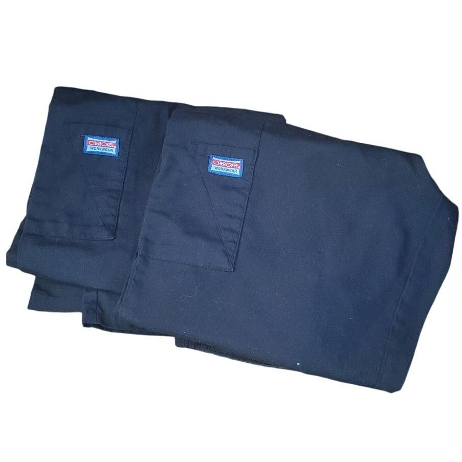 Cherokee 2 Pack Cherokee Workwear Black Scrub Pants Uniform Small Size 28" / US 6 / IT 42 - 3 Thumbnail