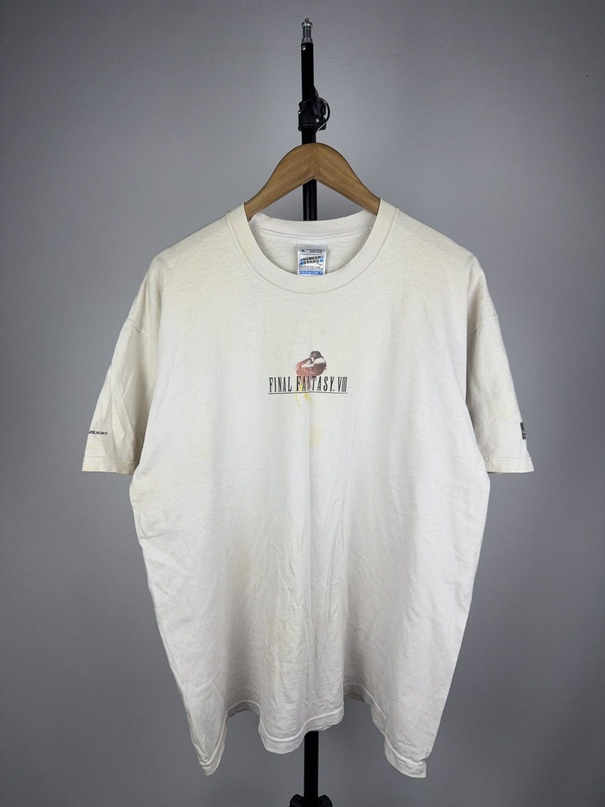 Vintage Vintage 90s Final Fantasy VIII FF8 T Shirt White Size XL Size US XL / EU 56 / 4 - 1 Thumbnail