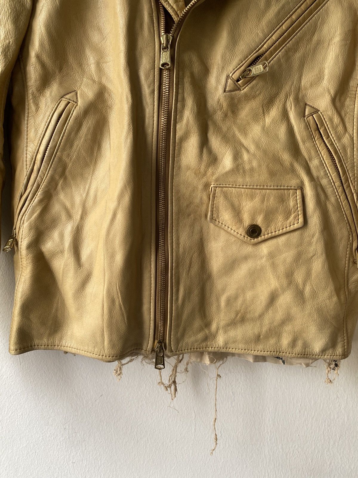 Japanese Brand Nonnative Japan Distressed Leather Jacket Size US S / EU 44-46 / 1 - 7 Thumbnail