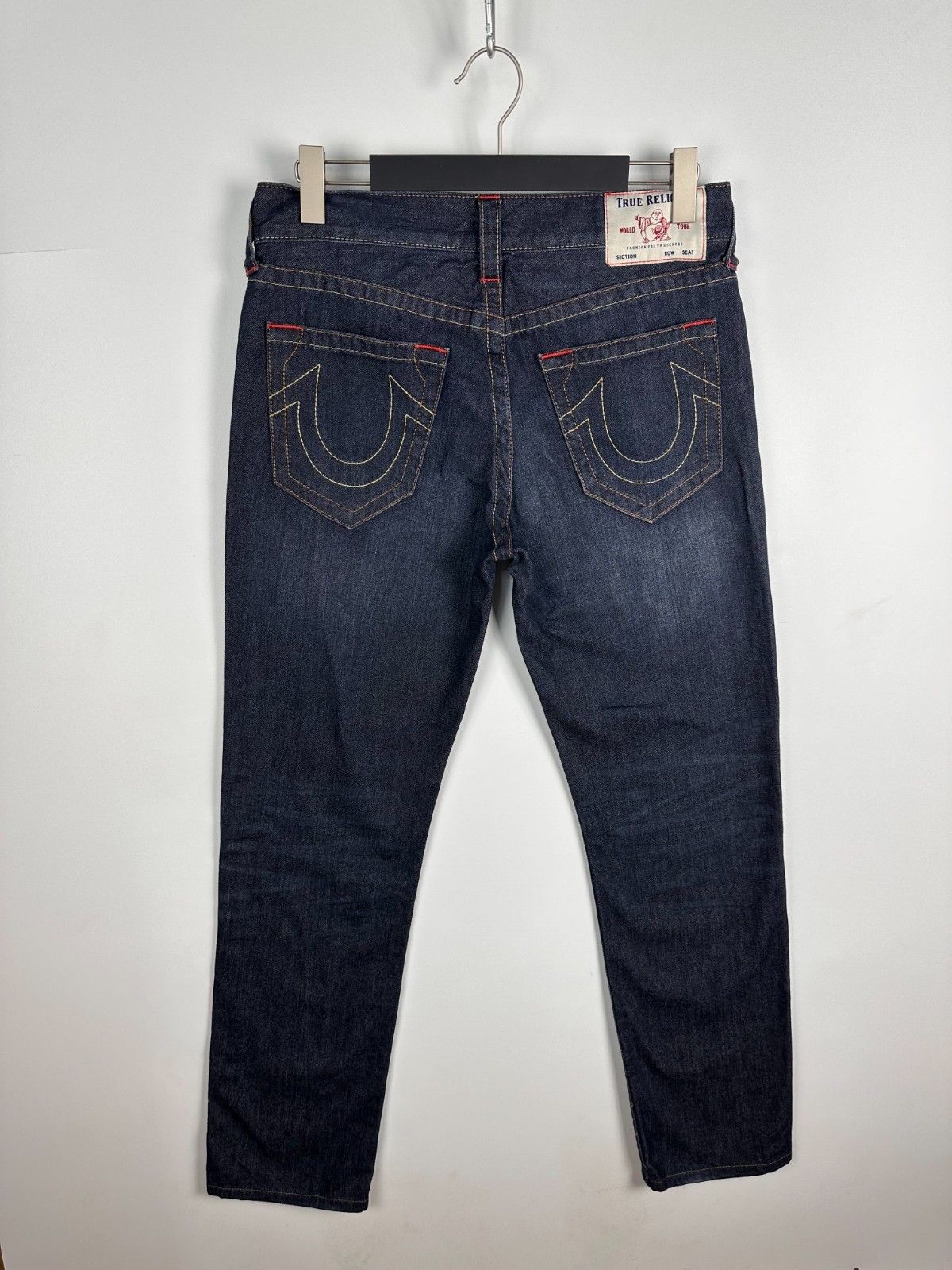 True Religion True Religion Rocco Relaxed Skinny Jeans Red