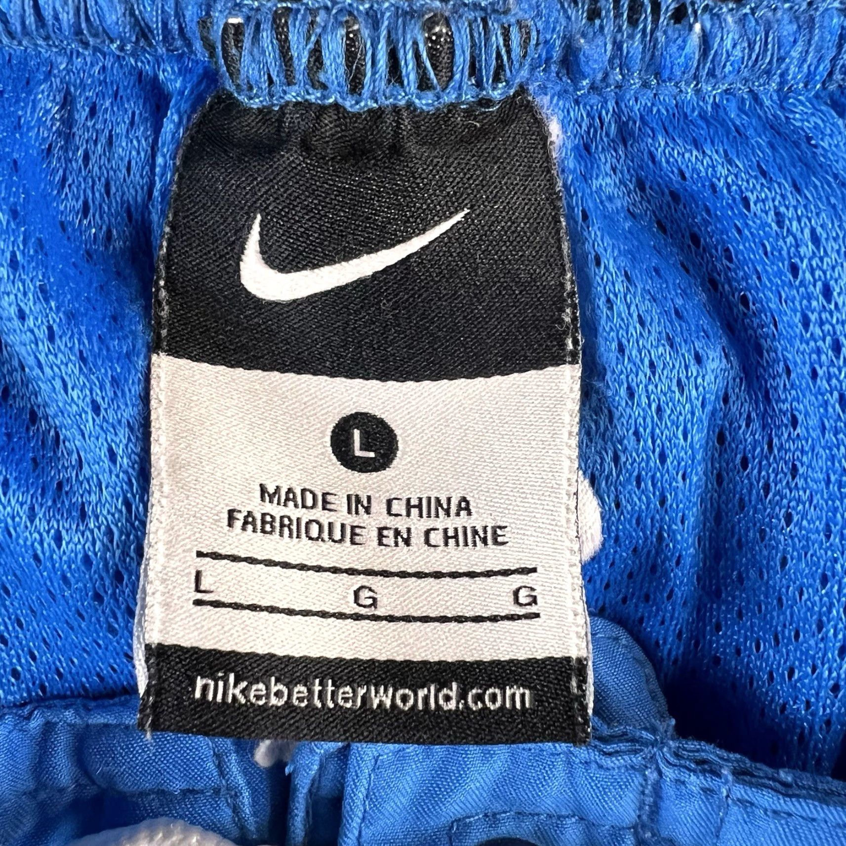 Nike Nike Swim Trunks Mens Large Blue Lined Logo Swoosh Board Shorts Bathing Suit Size US 33 - 3 Thumbnail