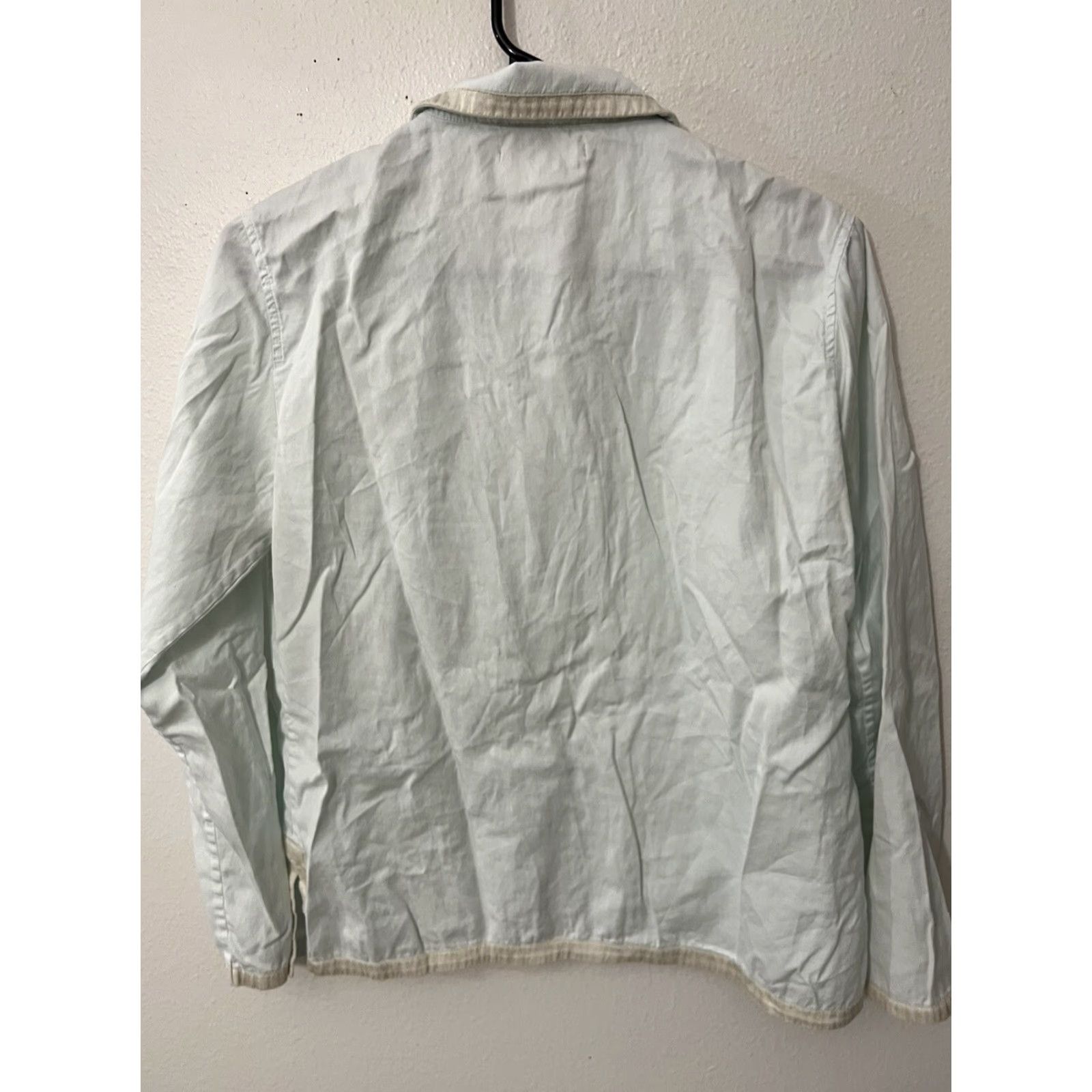 Banana Republic Banana Republic Women's Kimono Pajama Top M Blue Short Sleeve Button Up Sleepwear Size M / US 6-8 / IT 42-44 - 2 Thumbnail
