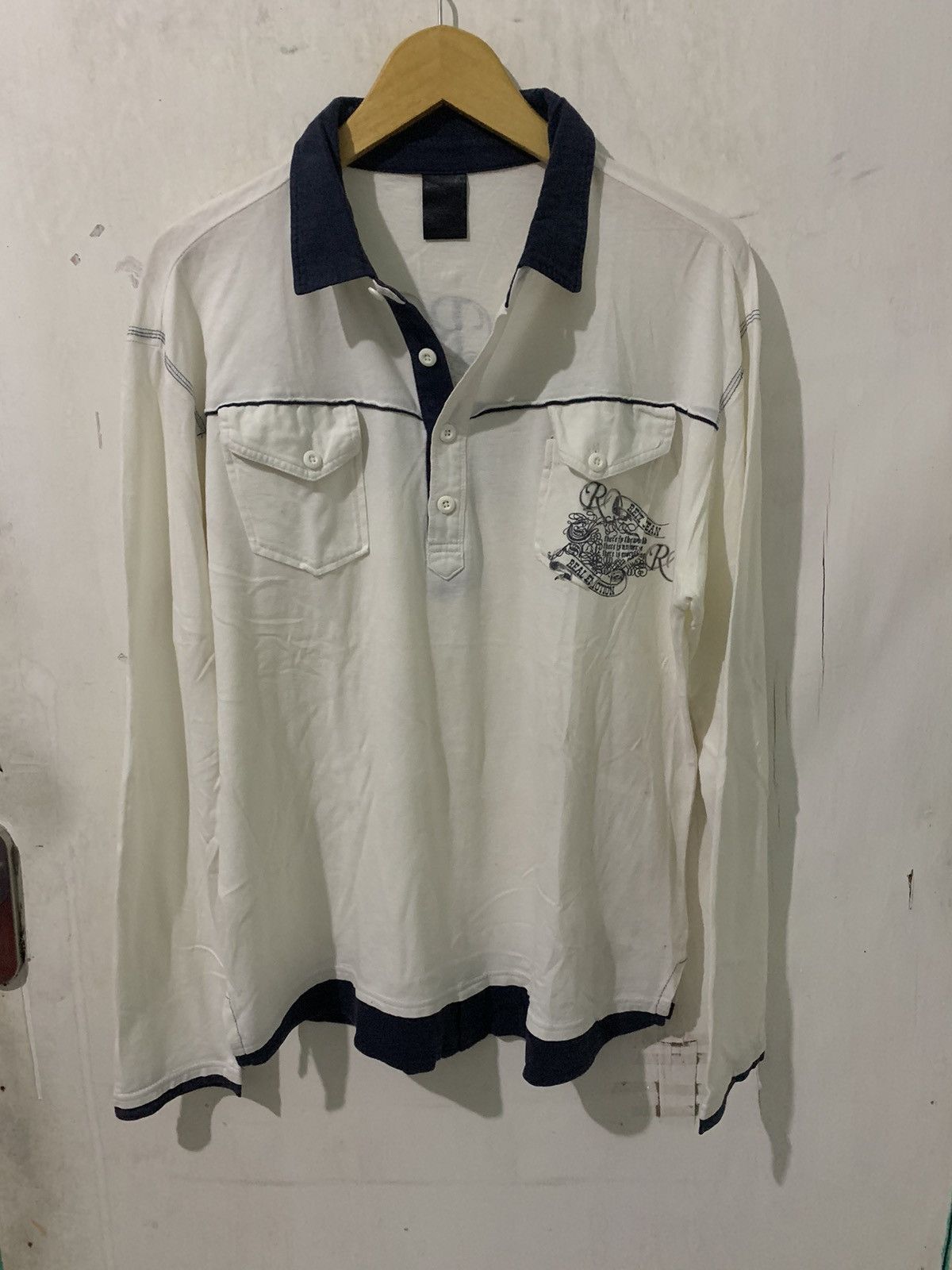 If Six Was Nine × Le Grande Bleu (L.G.B.) × Yasuyuki Ishii 2000s Reiz jean - Long Sleeve poem rock vkeistyel Size US L / EU 52-54 / 3 - 5 Thumbnail