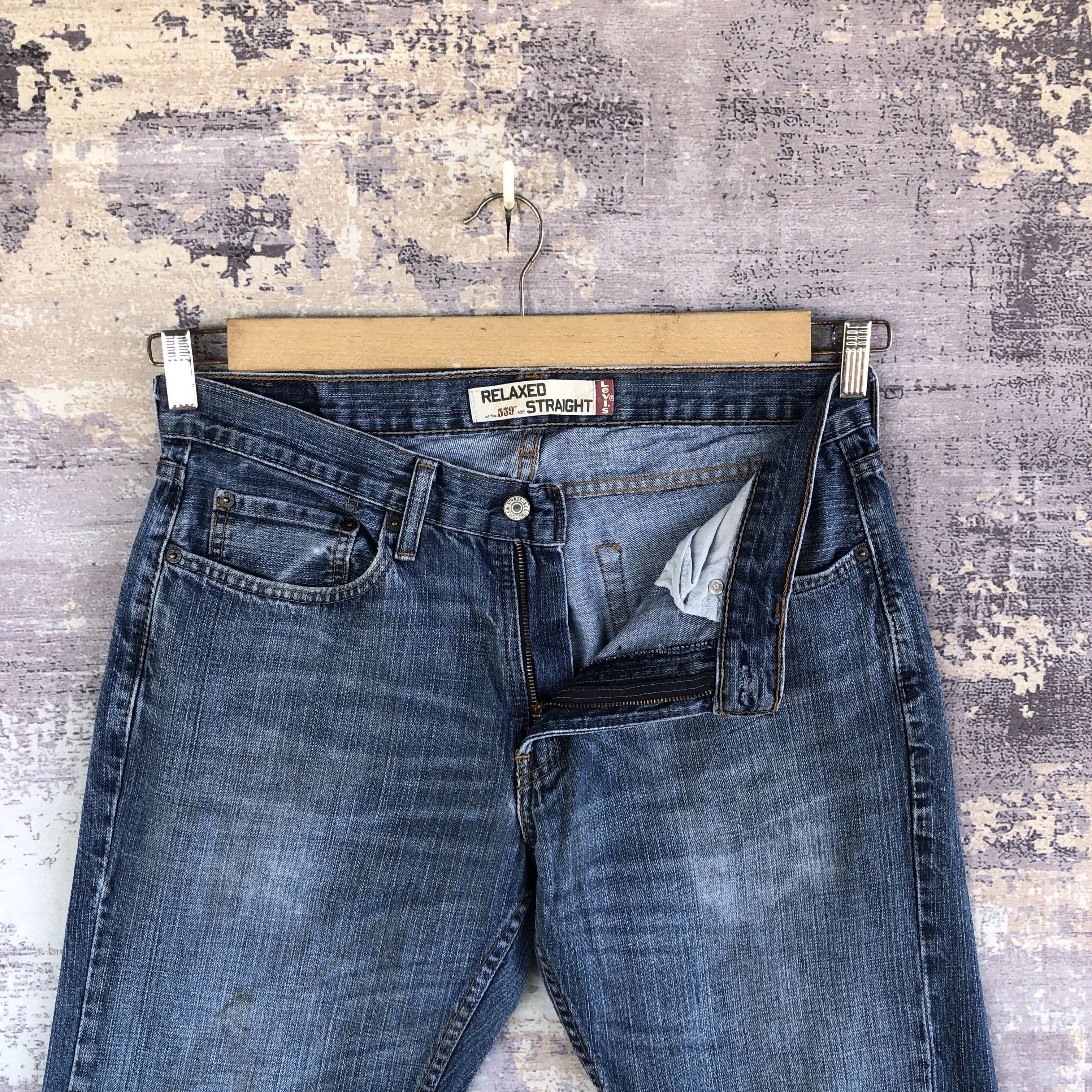 Jean Vintage Levi's Light Wash Baggy Jeans Levis 559 Faded Denim Size US 34 / EU 50 - 6 Thumbnail