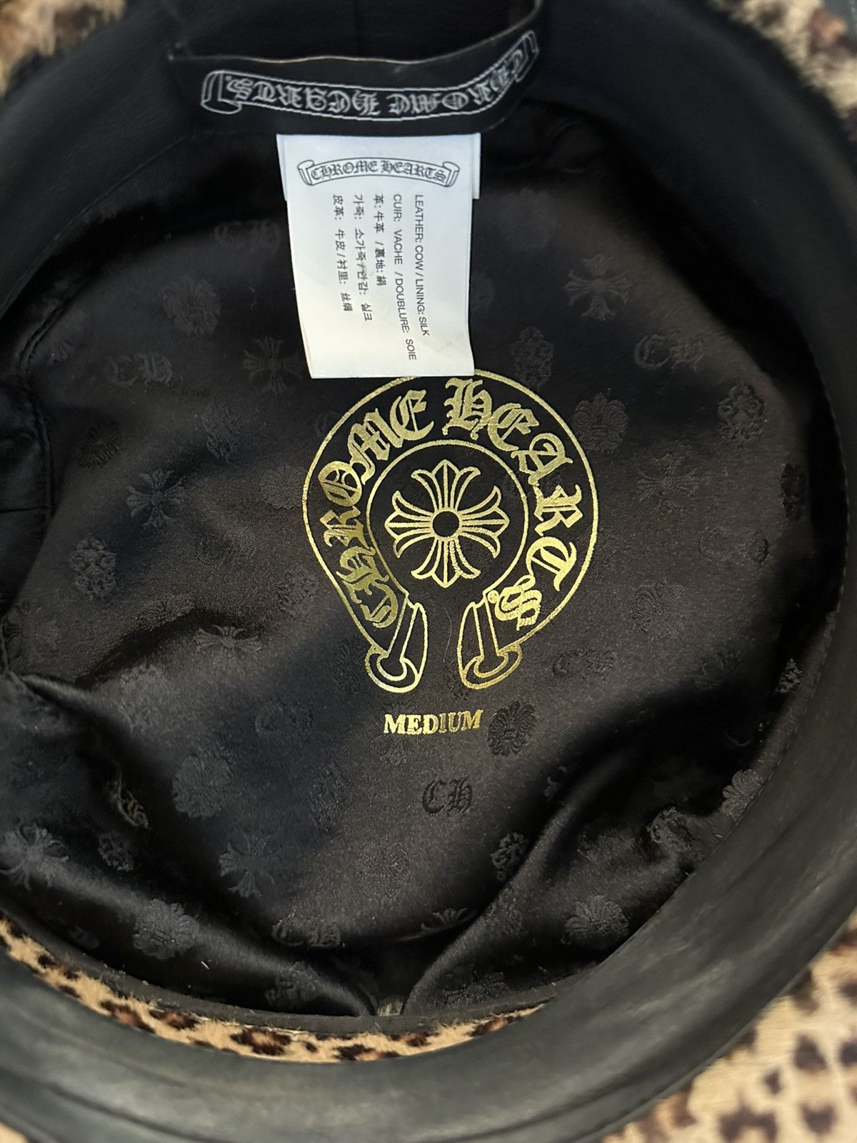 Chrome Hearts Chrome Hearts FULL LEOPARD CHEETAH CAPTAIN FLEUR HAT Size ONE SIZE - 10 Thumbnail