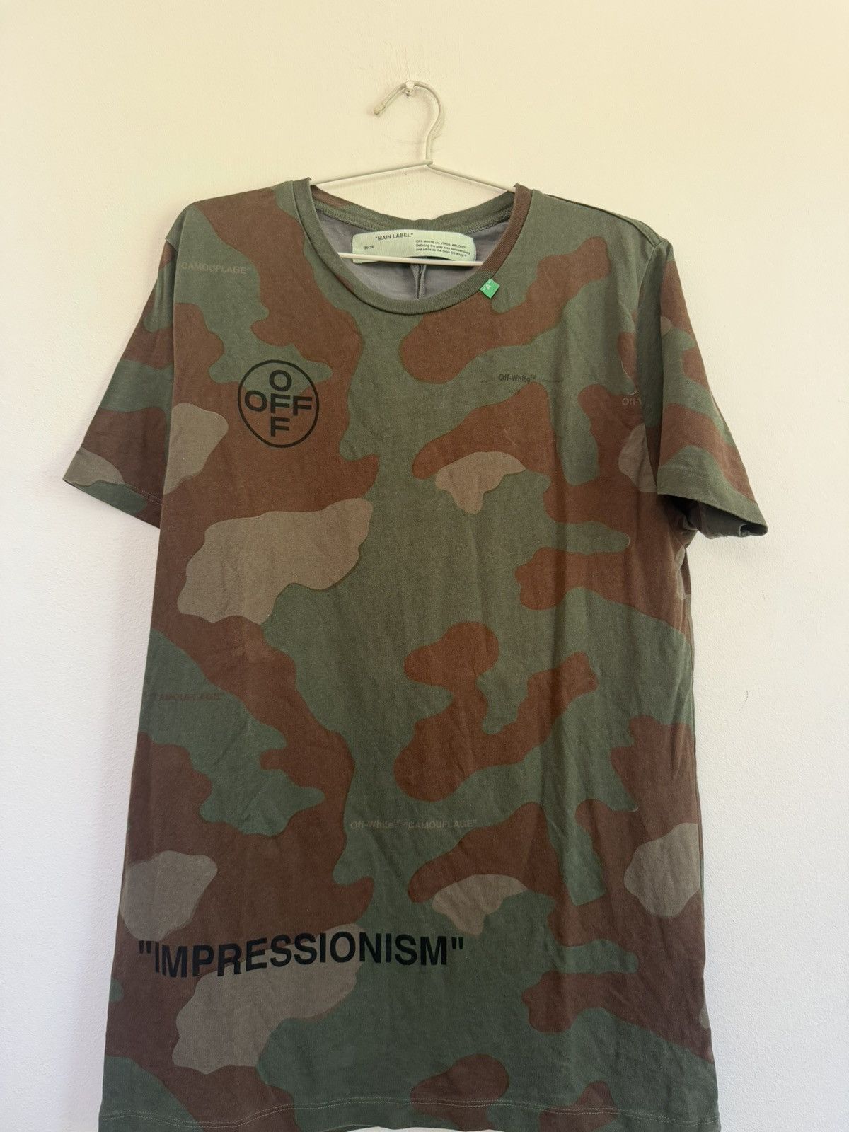 Off-White Off White Camouflage Impressionism Arrow TEE Size US L / EU 52-54 / 3 - 3 Thumbnail