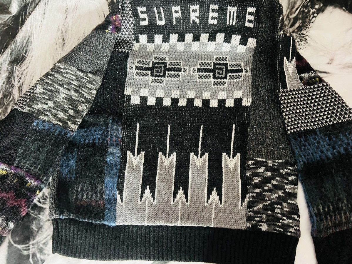 Supreme Supreme Patchwork Zip Up Hooded Sweater - Large Size US L / EU 52-54 / 3 - 8 Thumbnail