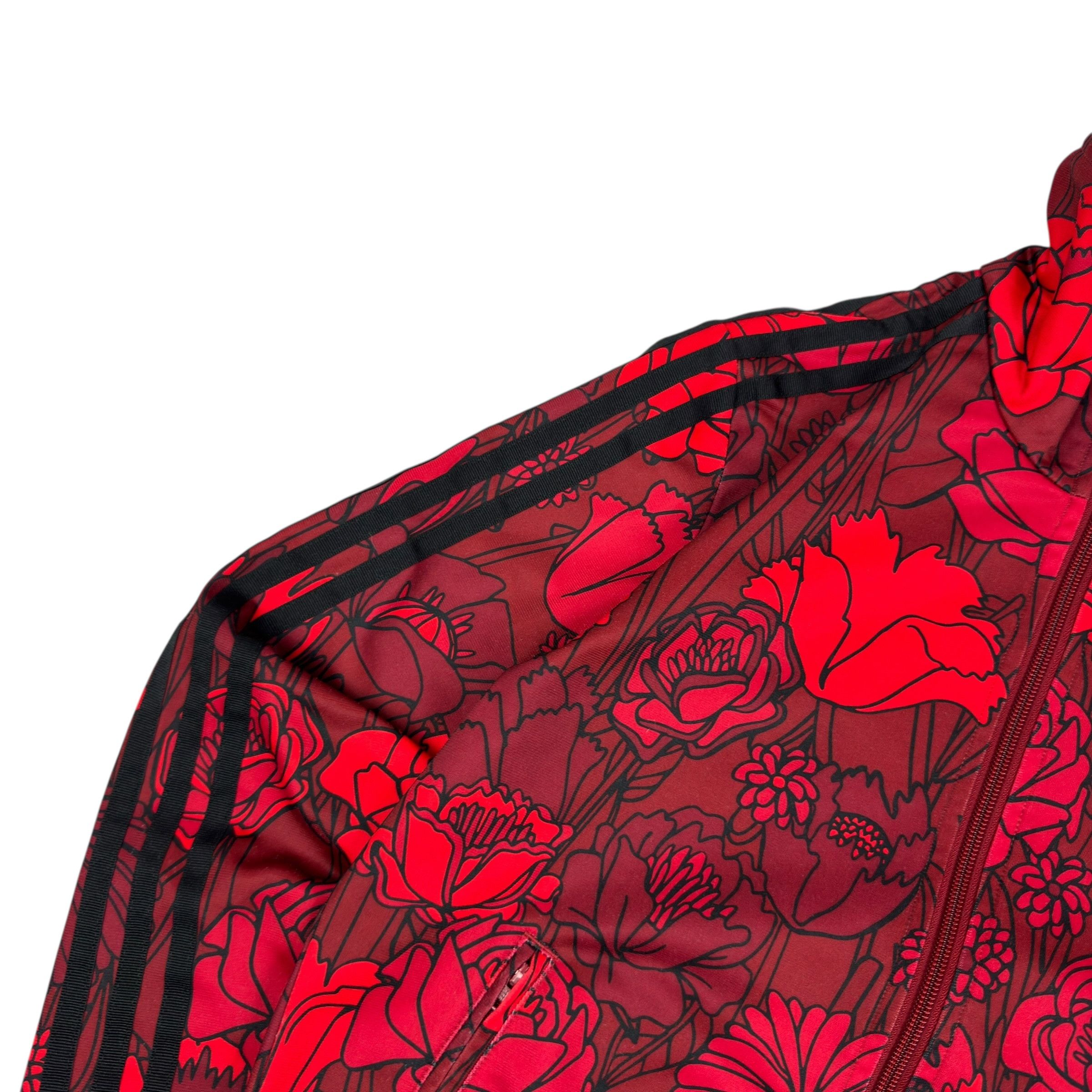 Adidas Adidas Originals Firebird Women's Red Floral Track Jacket S Size S / US 4 / IT 40 - 6 Thumbnail