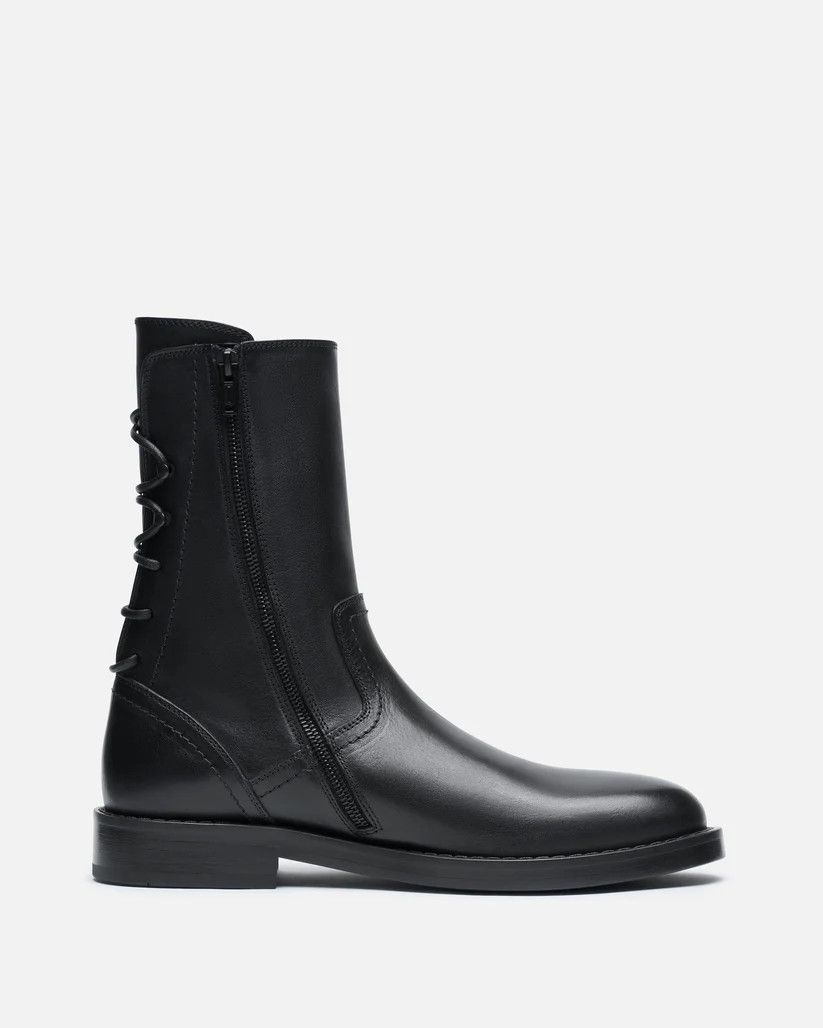 Ann Demeulemeester o1s1v1r1oon0825 Heiko Laced Back Ankle Boots in Black Size US 11.5 / EU 44-45 - 1 Thumbnail