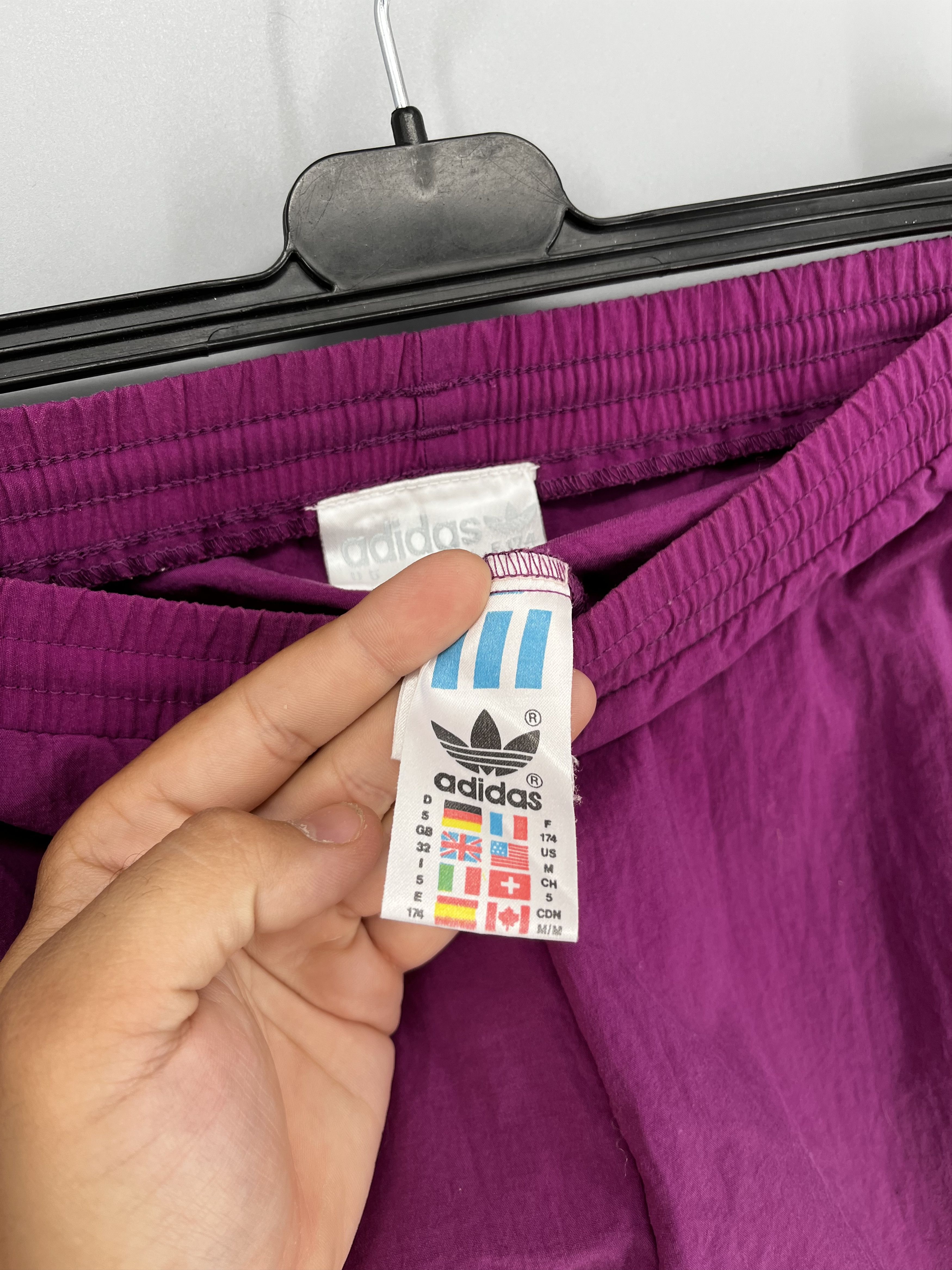 Adidas Rare 90s Adidas Track Pants Vintage Y2K Purple Size M Size US 32 / EU 48 - 7 Thumbnail