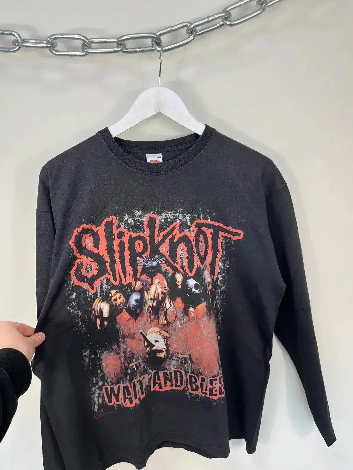 Band Tees × Vintage Vintage Slipknot Wait And Bleed Song 2006 Long Sleeve Tee Size US L / EU 52-54 / 3 - 3 Thumbnail