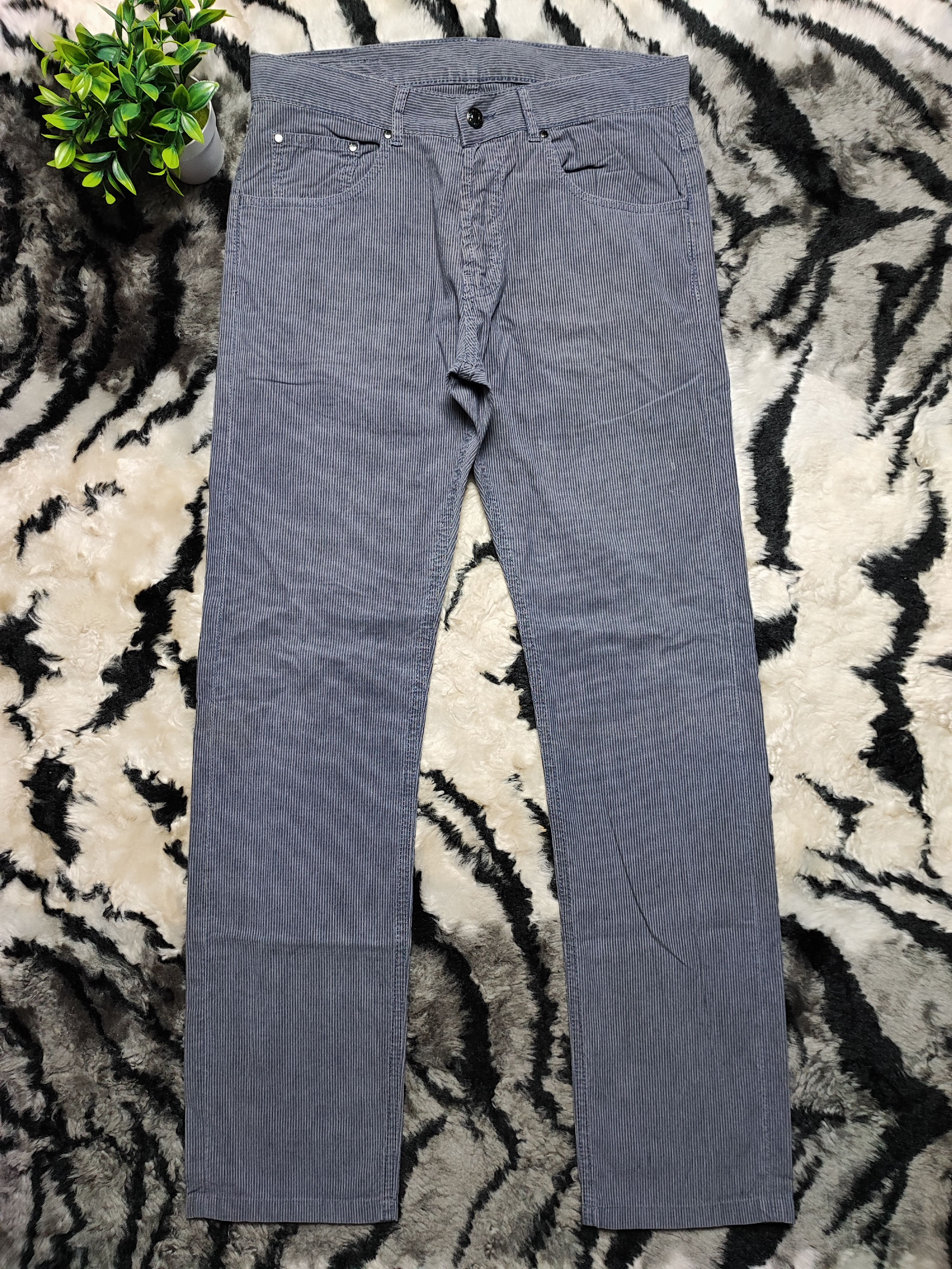 Japanese Brand Stripe Hickory Cotton Pants by Kenzo Size US 30 / EU 46 - 2 Thumbnail