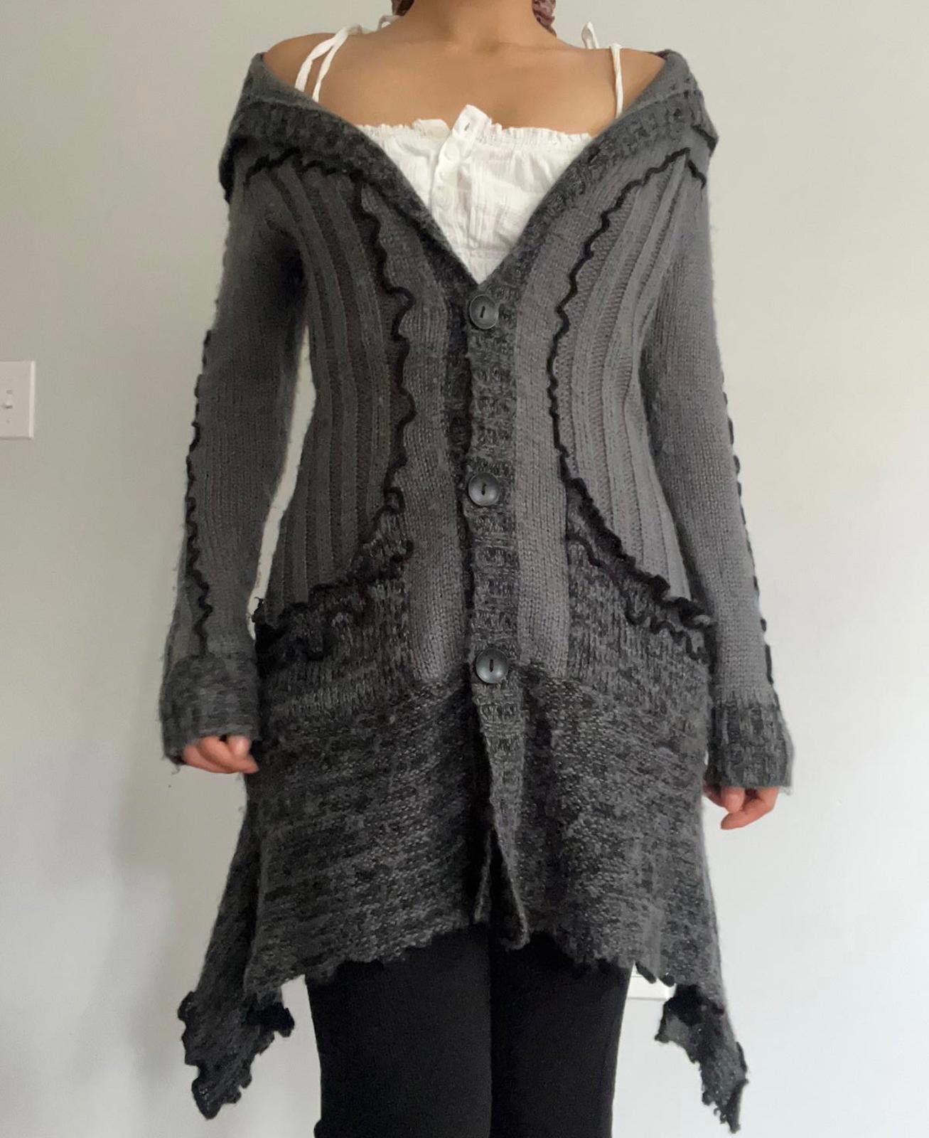 Other Comfy grey long button up cardigan sweater Size M / US 6-8 / IT 42-44 - 2 Thumbnail