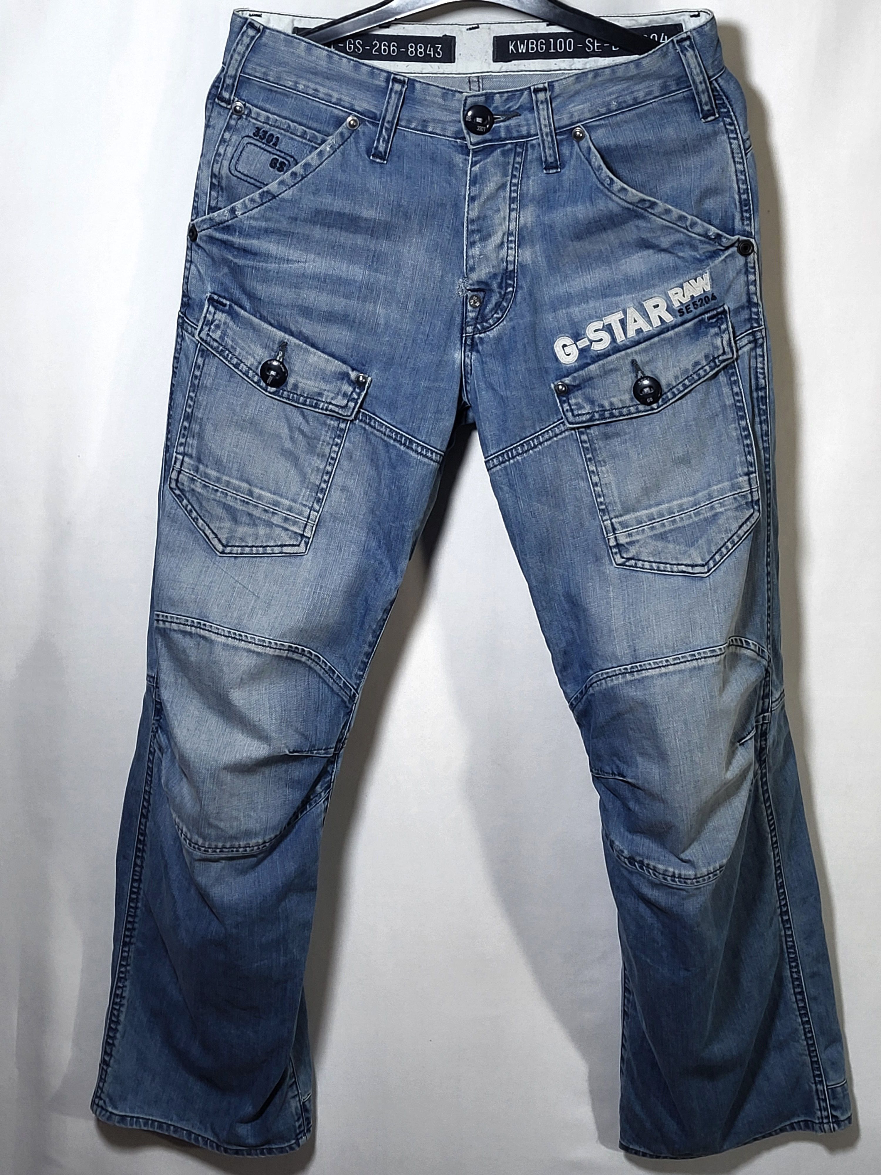 G-Star G-Star Raw Denim Jeans distressed.Y2K style. Size US 29 - 1 Thumbnail