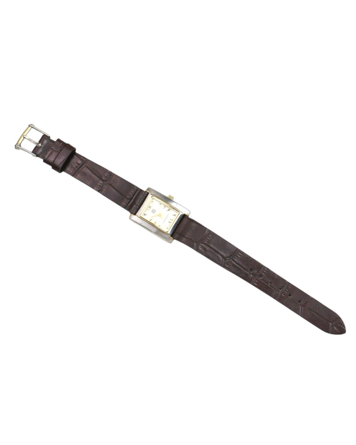 Givenchy 1990S GIVENCHY AM. LINE TWO-TONE RECTANGULAR SWISS WATCH Size ONE SIZE - 4 Thumbnail