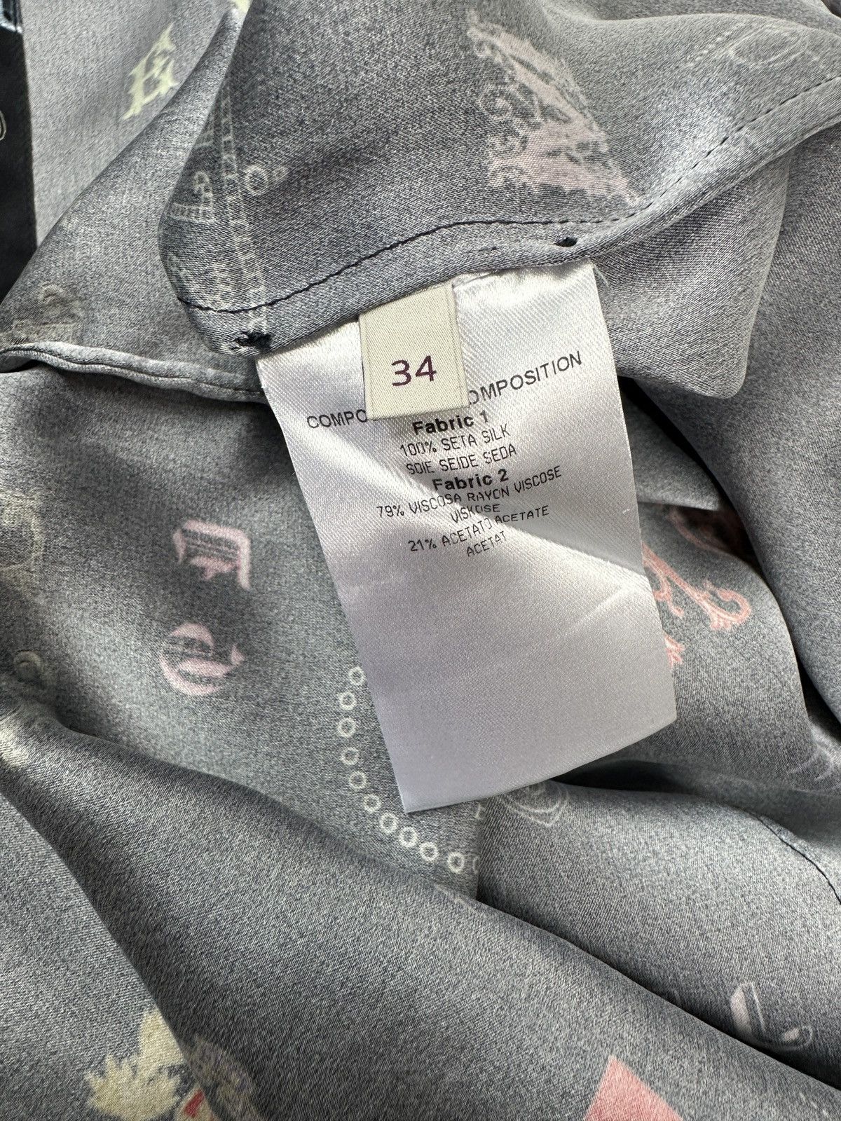 Stella McCartney Stella McCartney 100% Silk Monogram Shirt Dress size 34 Size XXS / US 00 / IT 34 - 11 Thumbnail