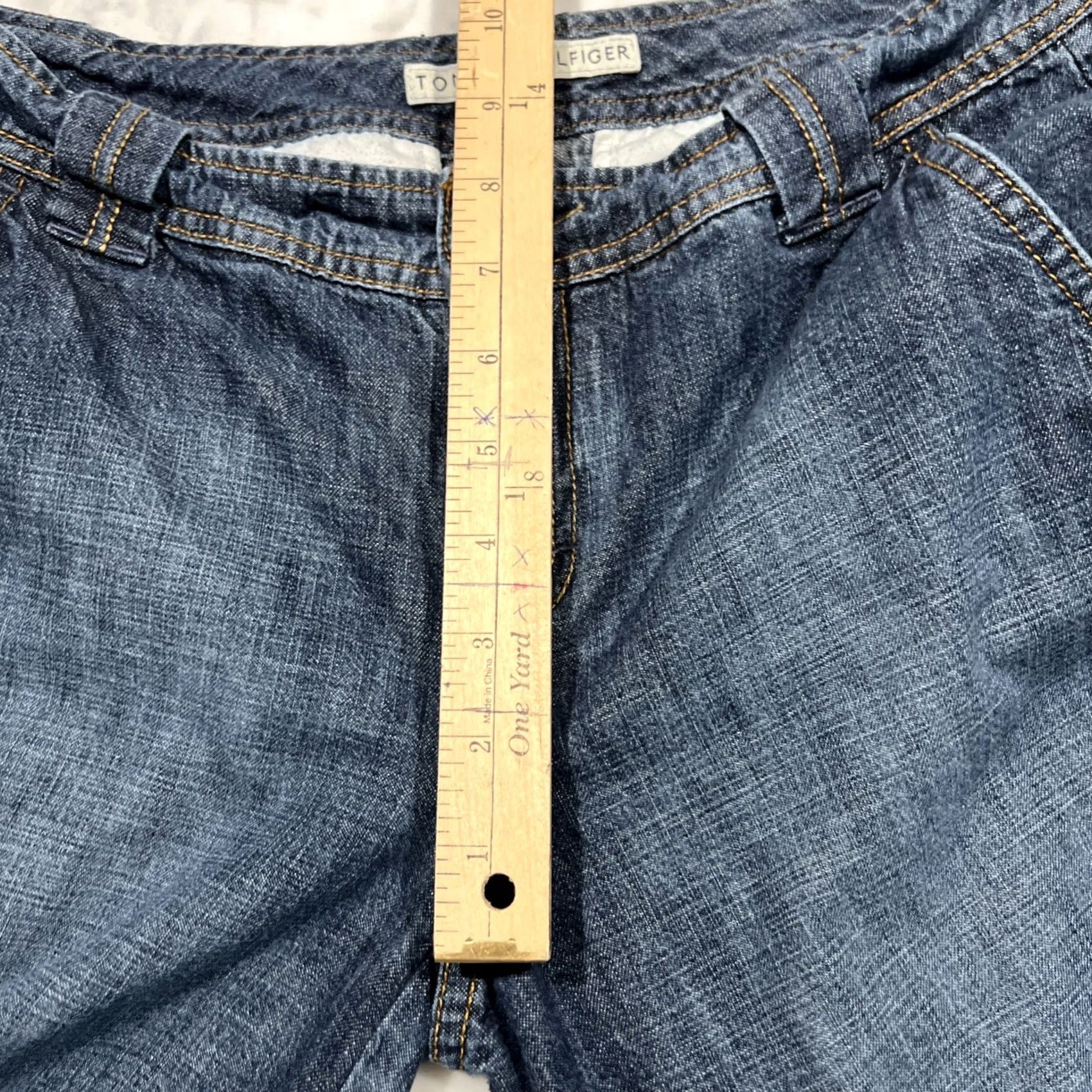 Tommy Hilfiger Tommy Hilfiger Jeans Womens 4 Blue Shorts Women Wide Leg Crop Denim Pockets Cotton Mom Size 27" / US 4 / IT 40 - 7 Thumbnail