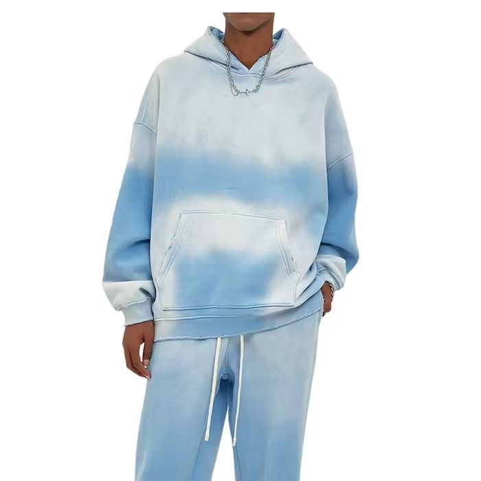 Japanese Brand Blue Washed Hoodie Size US L / EU 52-54 / 3 - 1 Thumbnail