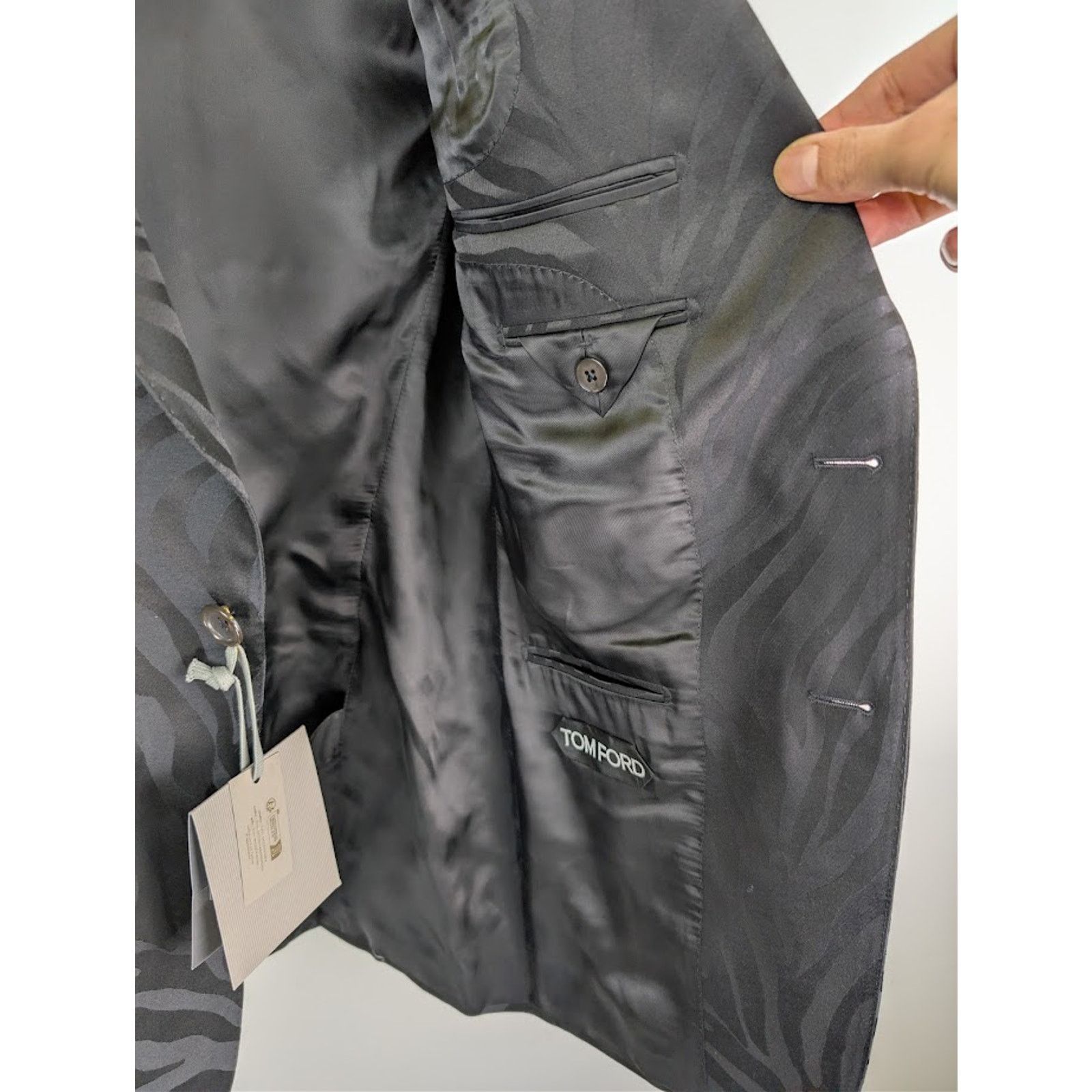 Tom Ford o1rshd1 Blazer Jacket in Black Size US L / EU 52-54 / 3 - 9 Thumbnail