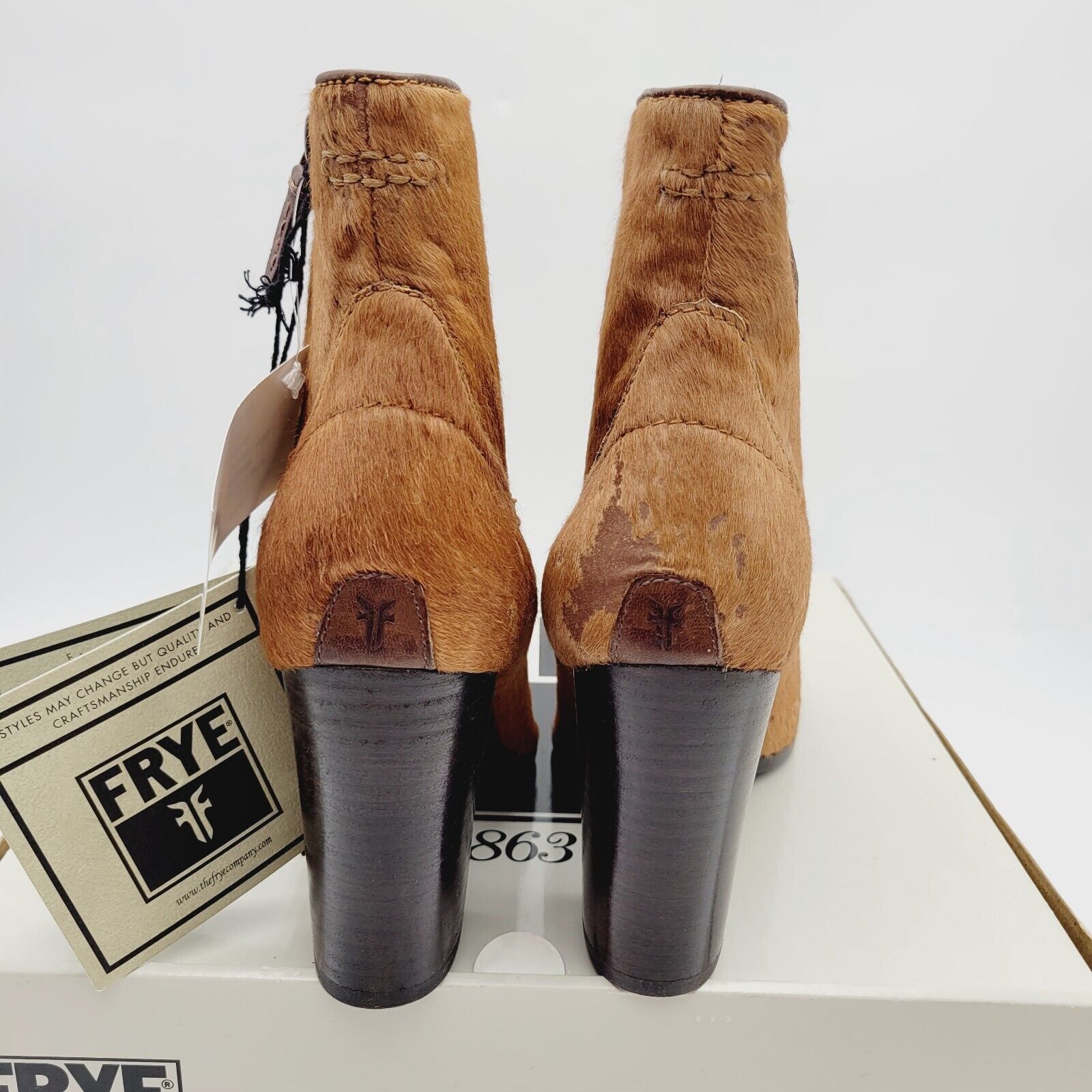 Frye FRYE Women's Parker Short Boots Cognac Size 9.5 Medium (M) Size US 9.5 / IT 39.5 - 9 Thumbnail