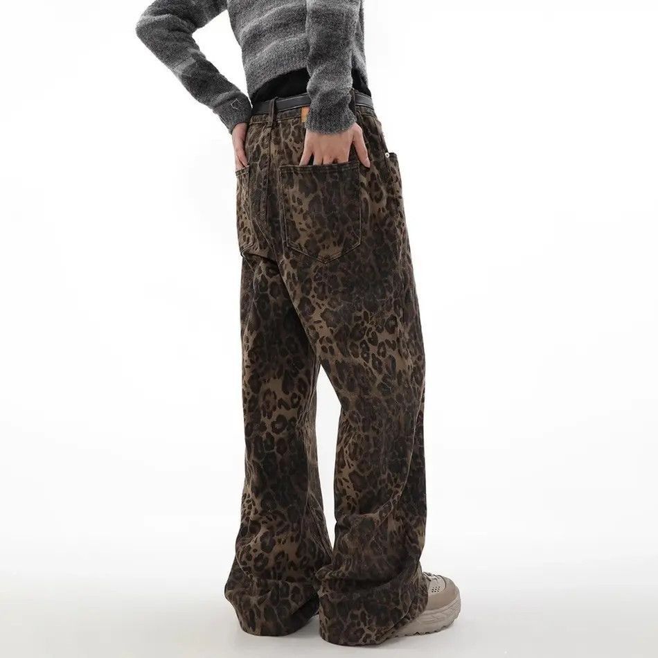 Japanese Brand Vintage Jeans Leopard Graphic Loose Trousers Unisex Size US 32 / EU 48 - 5 Thumbnail