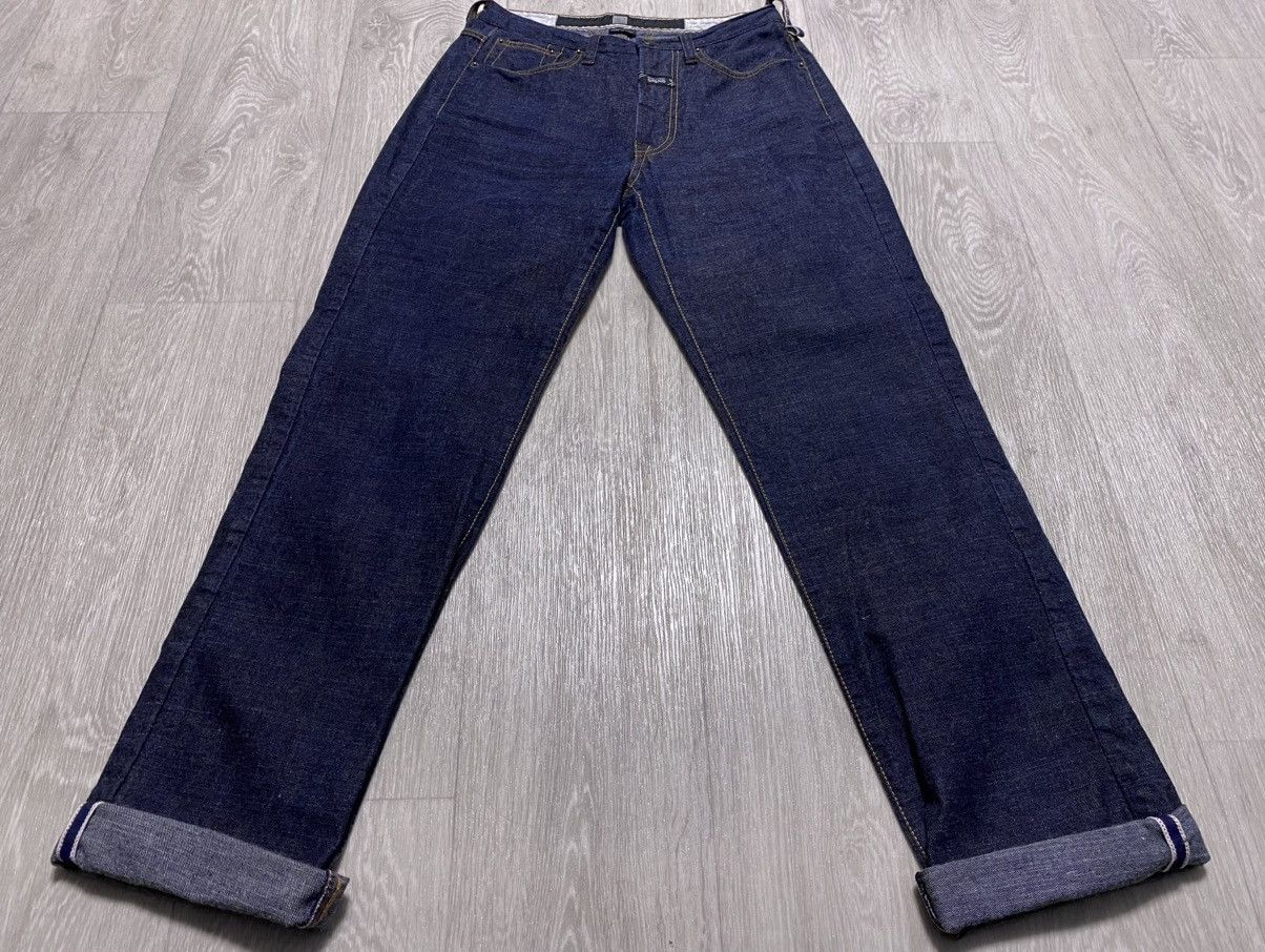 Marithe + Francois Girbaud Marithé + Francois Girbaud M+FG Navy Selvedge Denim Jeans Size 27" / US 4 / IT 40 - 6 Thumbnail