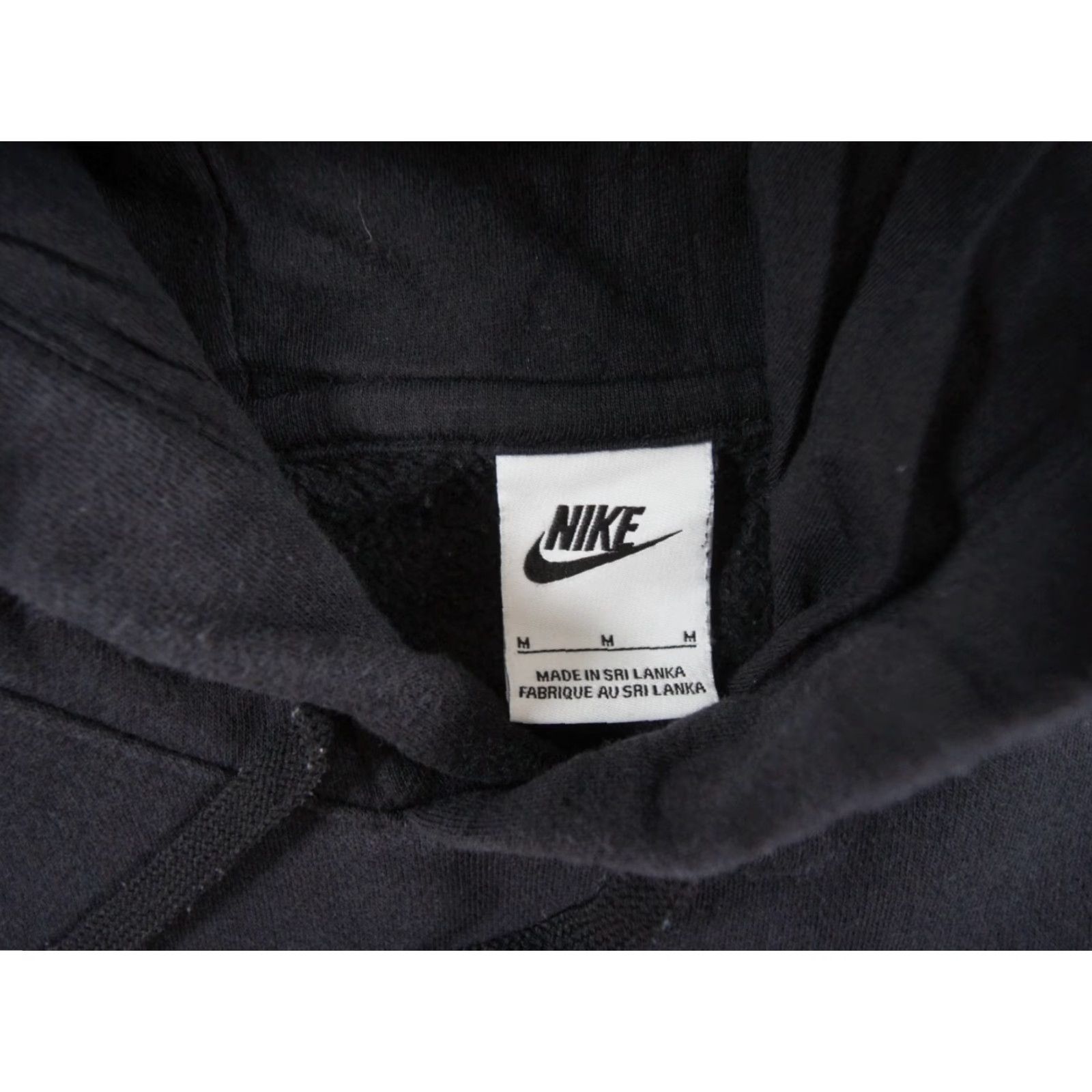 Nike VINTAGE Nike Hooded Sweatshirt Mens Medium Black Pullover Swoosh Outdoor All Seasons Mens Size US M / EU 48-50 / 2 - 6 Thumbnail