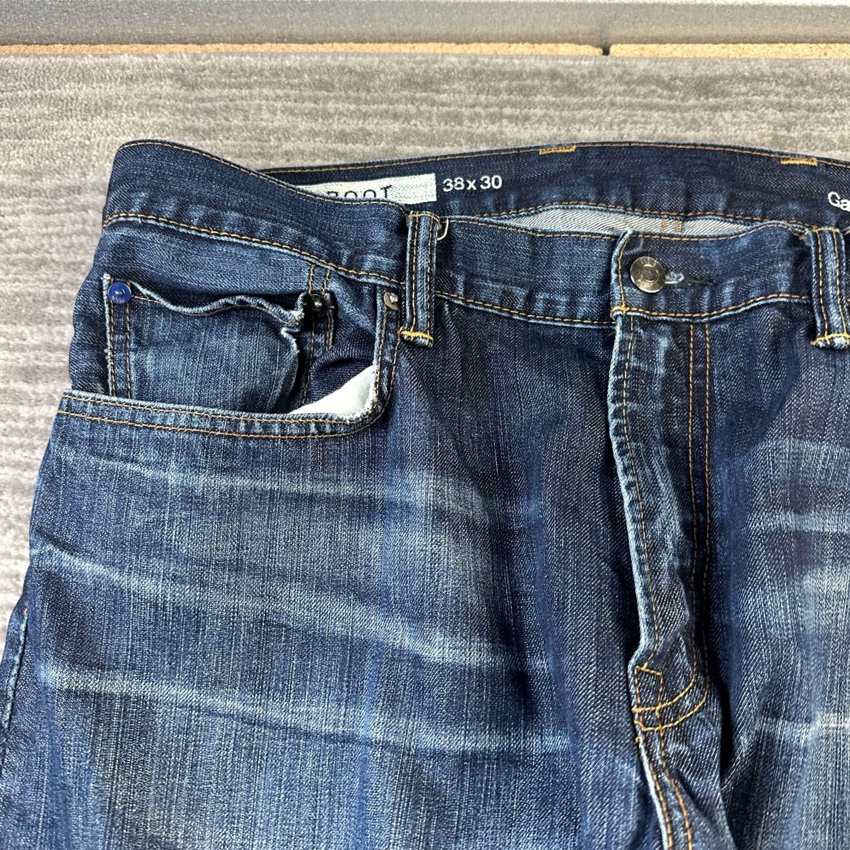 Gap VINTAGE Gap Jeans Mens 38x30 Bootcut Cowboy Blue Denim Faded Y2K 90s Cowboy Size US 38 / EU 54 - 4 Thumbnail