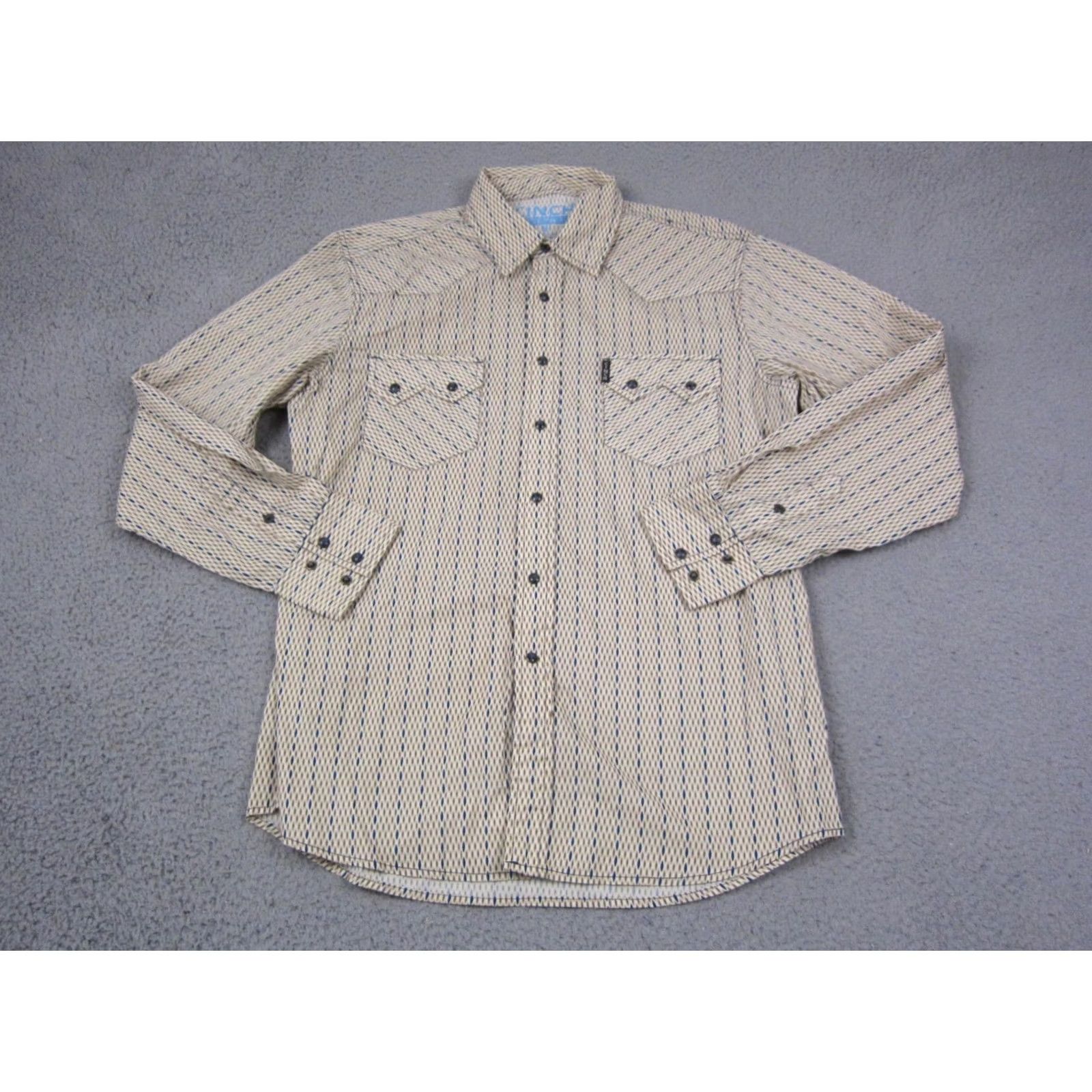 Vintage Cinch Shirt Mens M Beige Modern Fit Cowboy Western Button Up Shirt Size US M / EU 48-50 / 2 - 2 Thumbnail