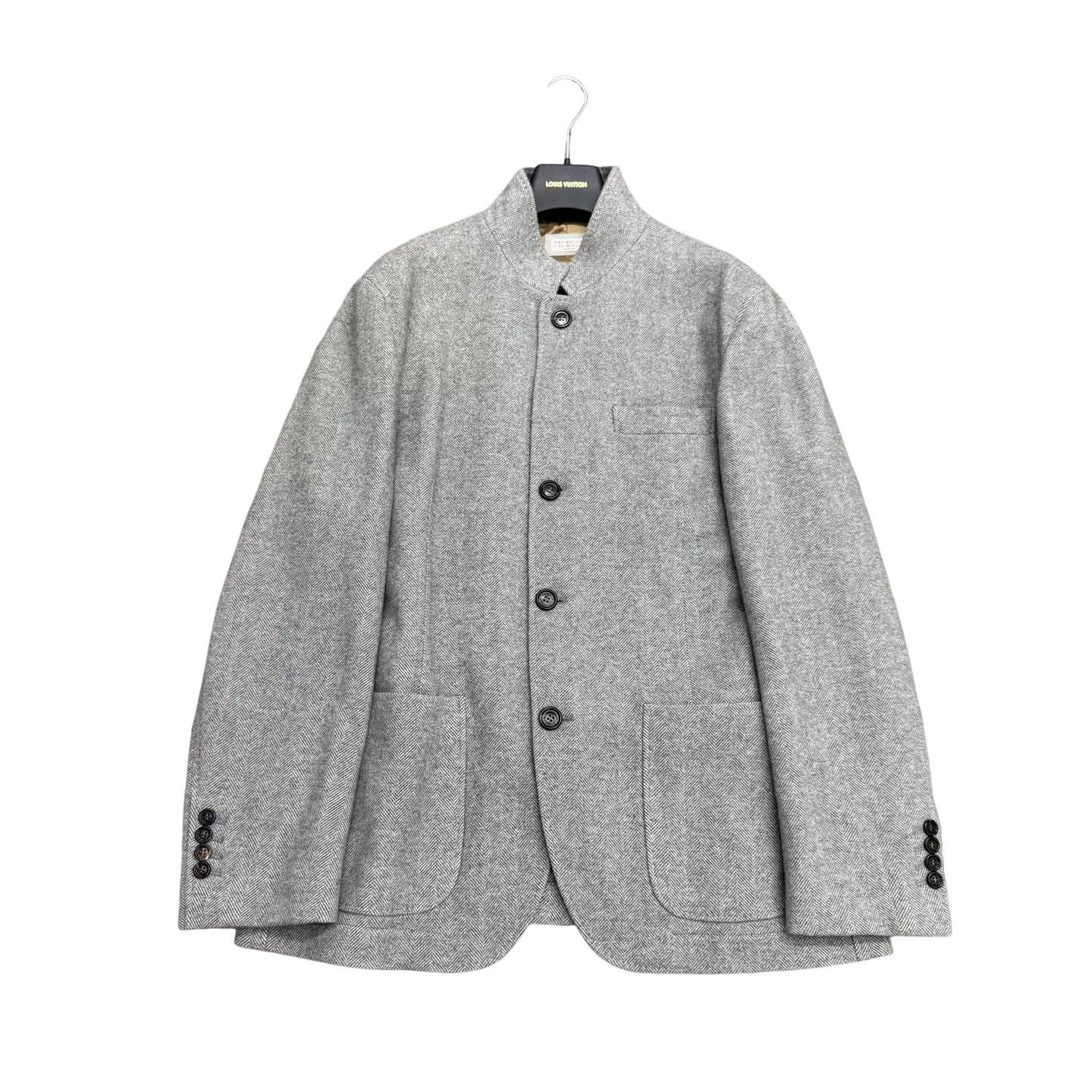 Brunello Cucinelli Brunello Cucinelli Herringbone Wool Jacket Size L Size US L / EU 52-54 / 3 - 1 Thumbnail