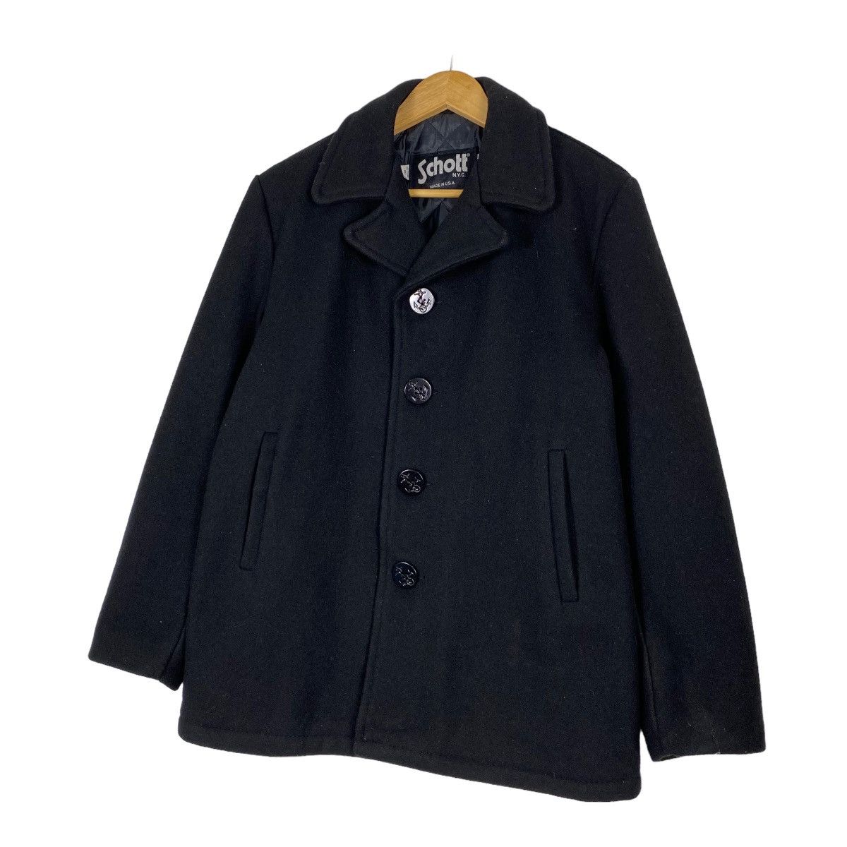 Schott × Vintage Schott vintage USN WW2 wool peacoat jacket Size US M / EU 48-50 / 2 - 2 Thumbnail