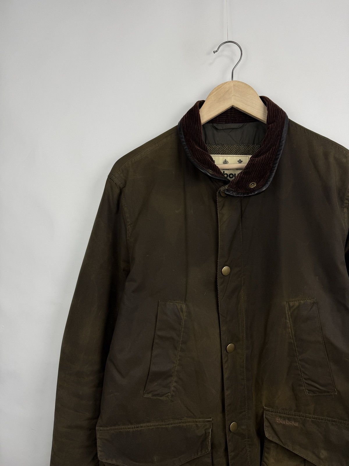 Barbour × Noah 🇬🇧 Barbour Hereford Wax Jacket Rare Retro Size US M / EU 48-50 / 2 - 8 Thumbnail