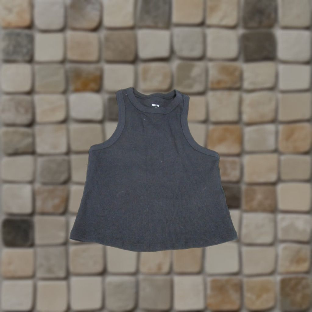 Vintage Maeve Shirt Womens XS Black Cropped Stretch Knit Sleeveless Top - New Size XS / US 0-2 / IT 36-38 - 1 Thumbnail