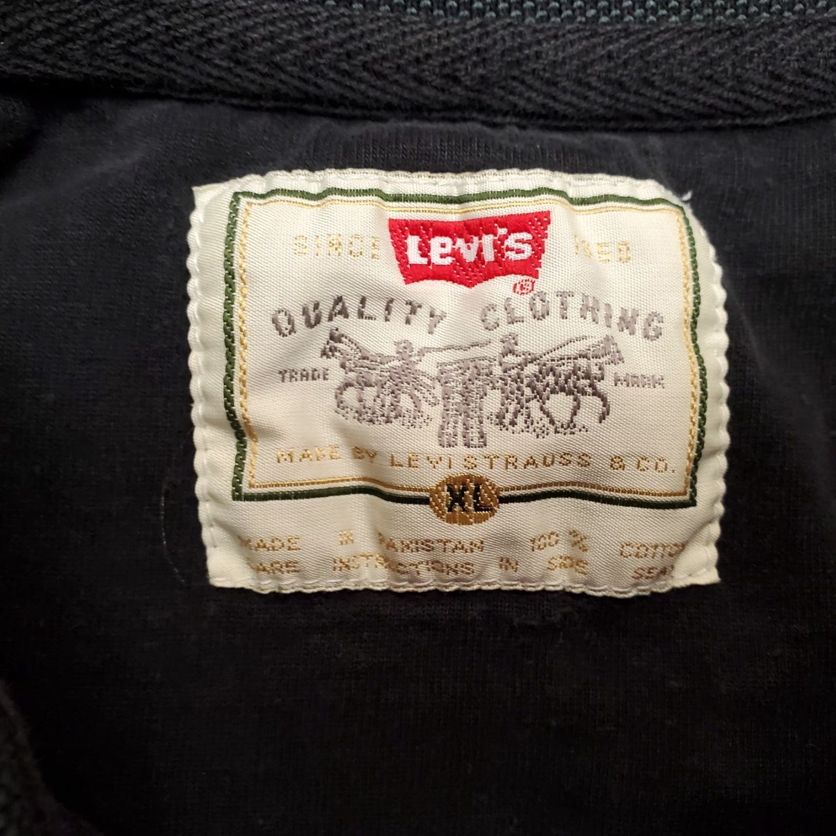 Levi's VINTAGE Levi's Shirt Mens XL Black Polo Button 100% Cotton Casual Size US XL / EU 56 / 4 - 6 Thumbnail