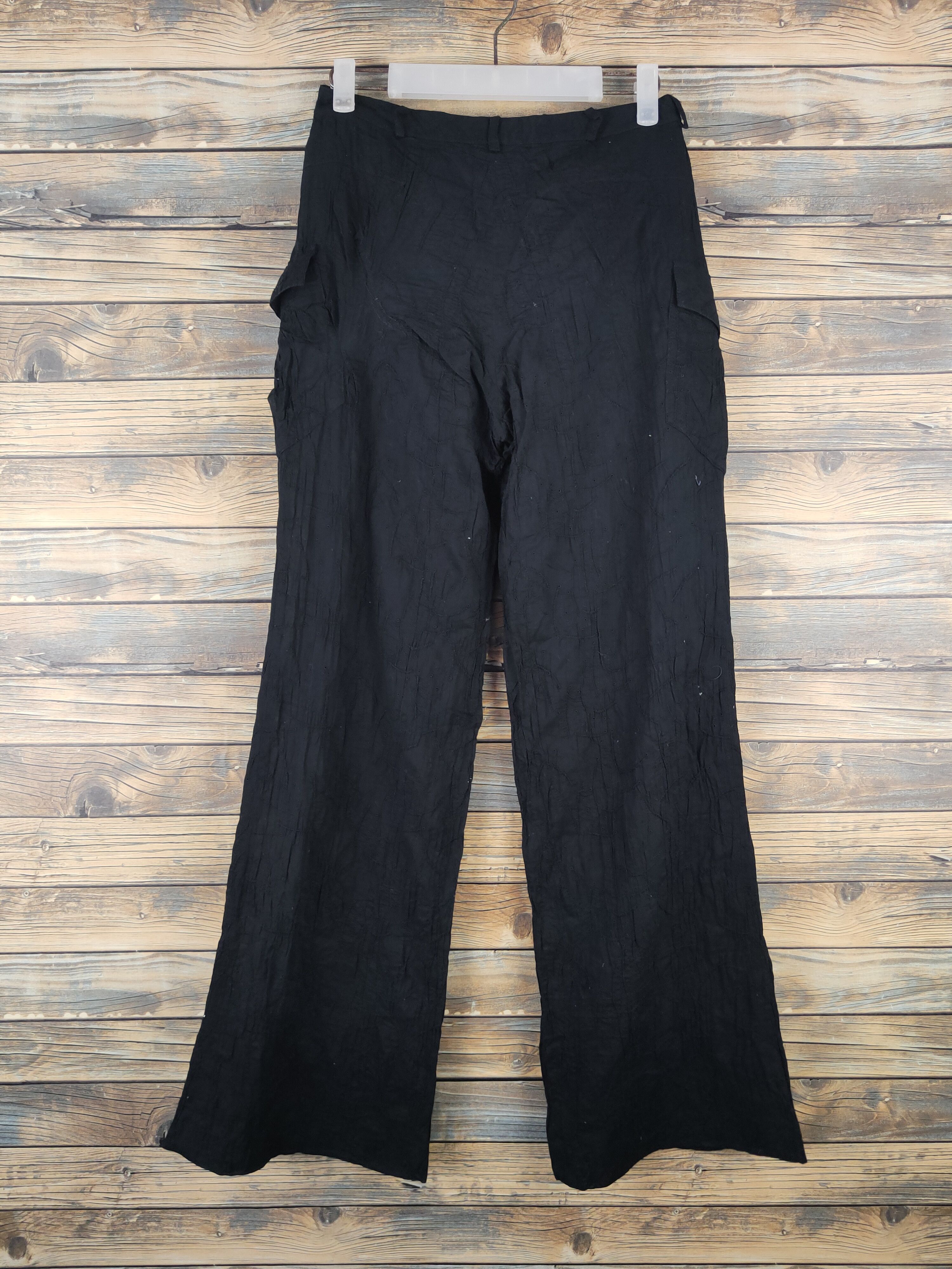 Japanese Brand DL Cosa-Nostra Black Multipocket Cargo Pants #46-063 Size 26" / US 2 / IT 38 - 7 Thumbnail