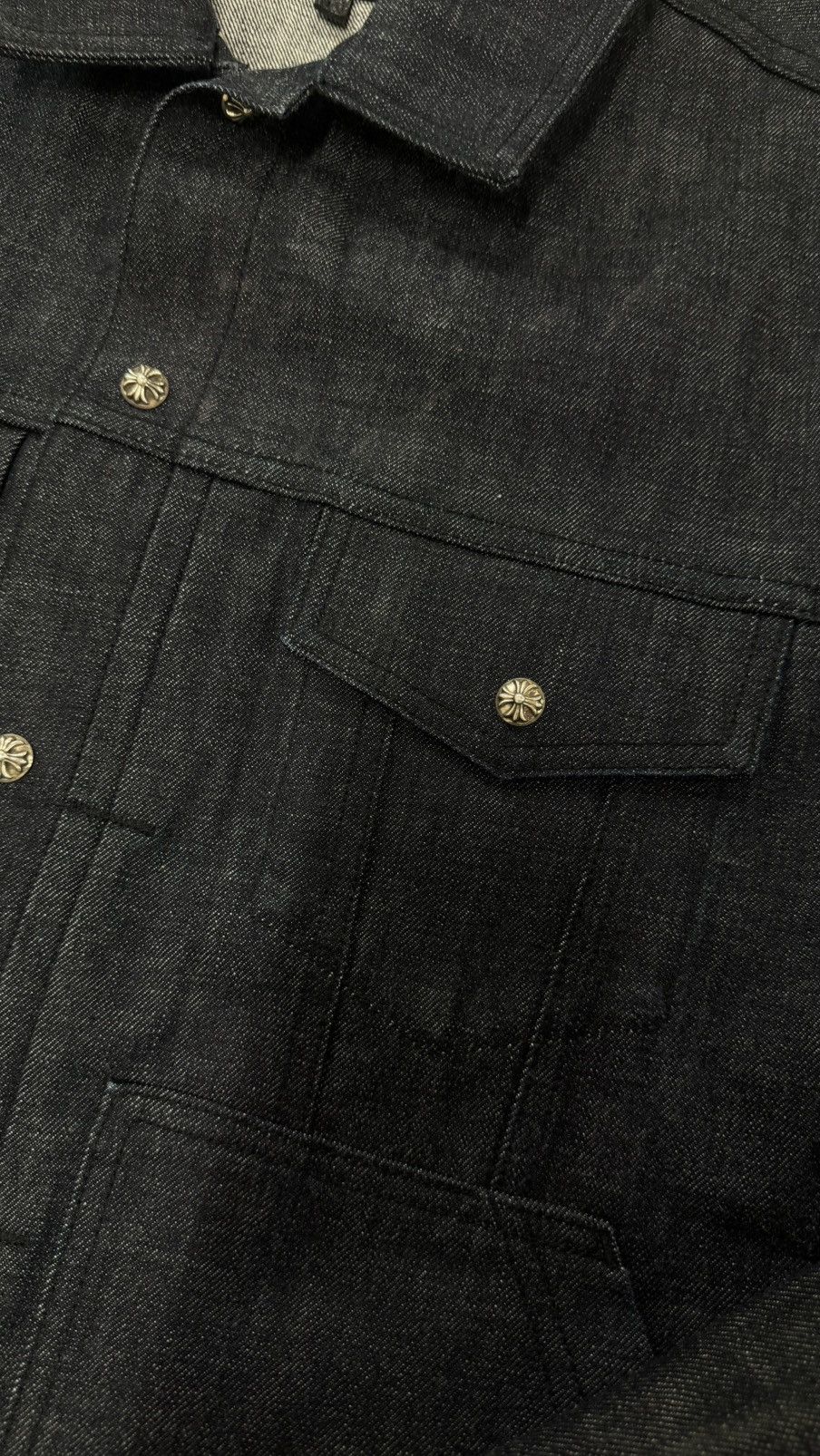 Chrome Hearts RARE! Chrome Hearts KS Selvedge Button up Denim Jacket Size US L / EU 52-54 / 3 - 3 Thumbnail