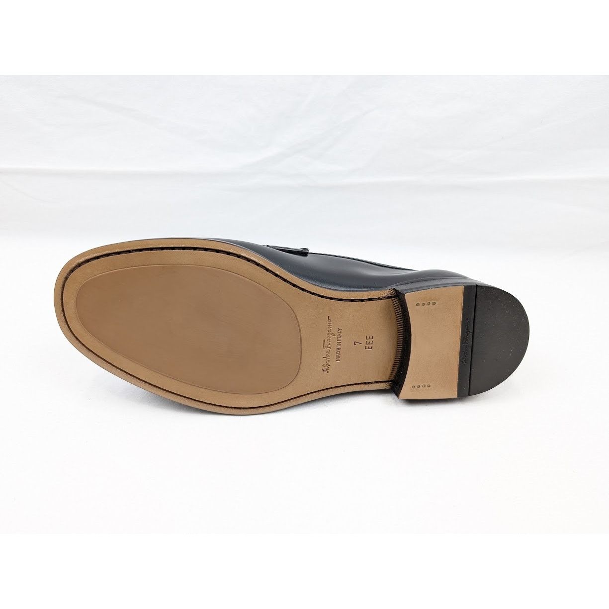 Salvatore Ferragamo o1rshd1 Rolo 10 Loafers Shoes in Nero Size US 7 / EU 40 - 22 Thumbnail