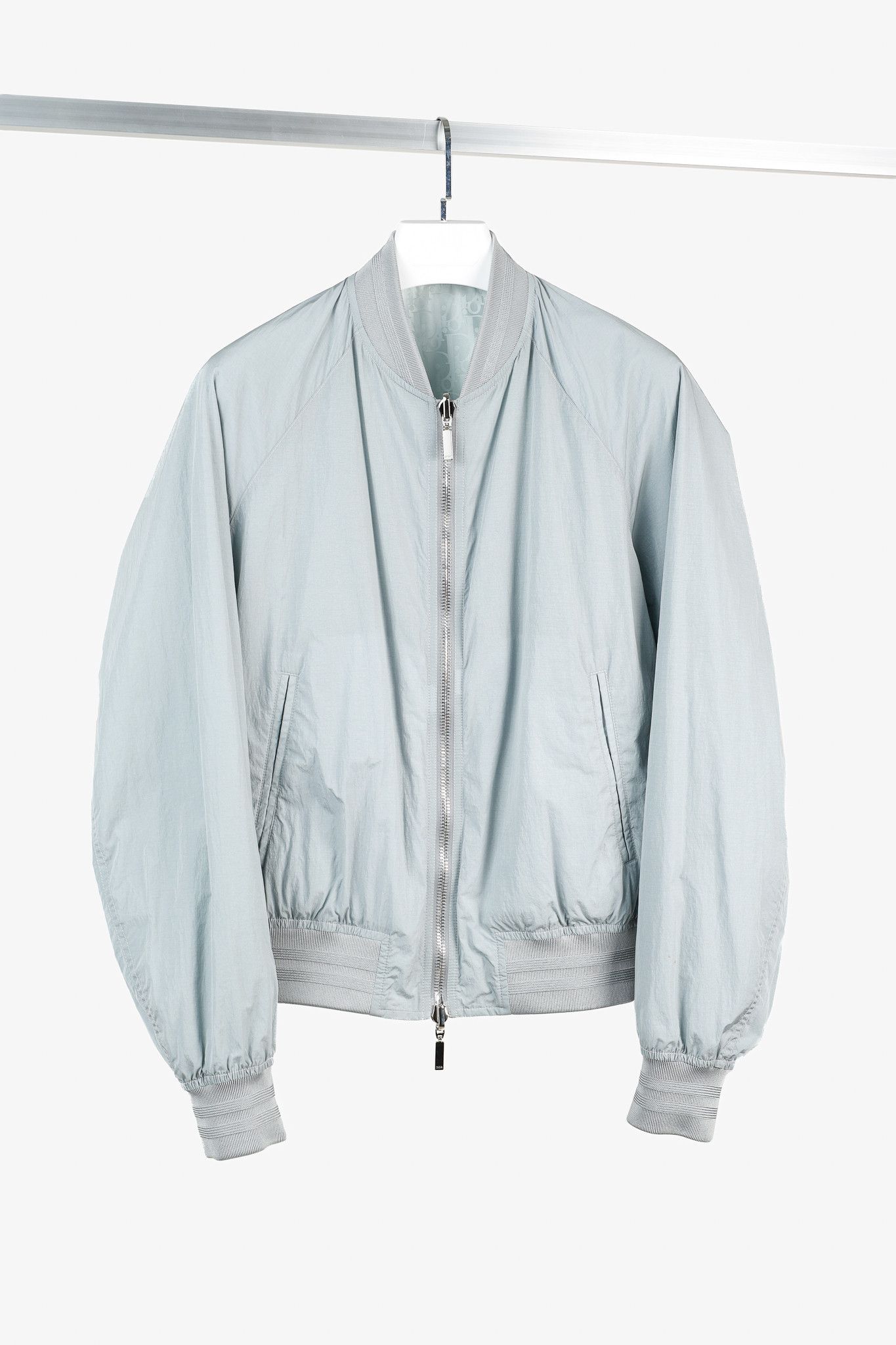 Dior Dior Reversible Gray Oblique Nylon Bomber Jacket Size US XL / EU 56 / 4 - 2 Thumbnail