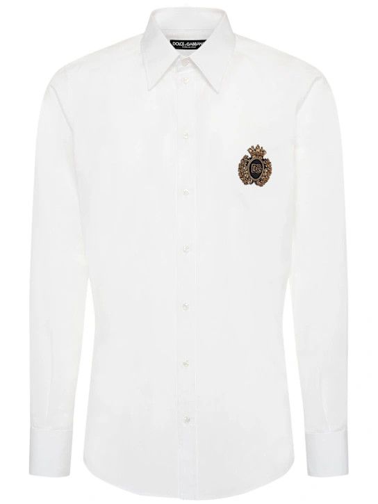 Dolce & Gabbana o1lsvrm0425 Poplin Shirt in White Size US L / EU 52-54 / 3 - 1 Thumbnail