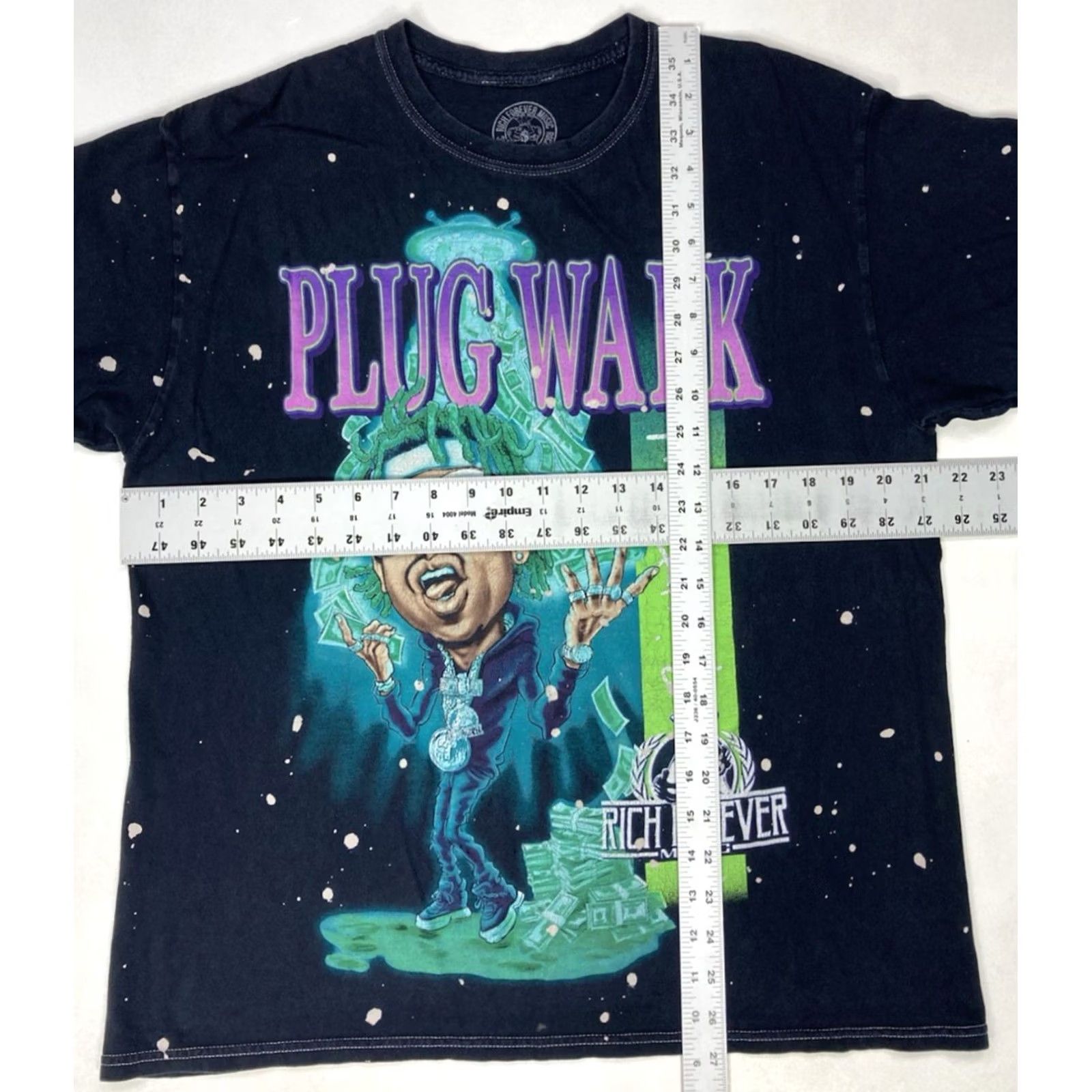 Vintage VINTAGE Rich Forever Music Rich The Kid Plug Walk Graphic T-shirt Black Mens L Shirt Short Sleeve Crew Neck Logo Hip Hop Music All Seasons 90s Size US L / EU 52-54 / 3 - 6 Thumbnail