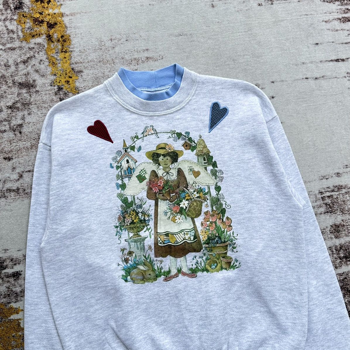Lee VINTAGE 80S LEE ANGEL COTTAGECORE SWEATSHIRT USA Size US M / EU 48-50 / 2 - 3 Thumbnail