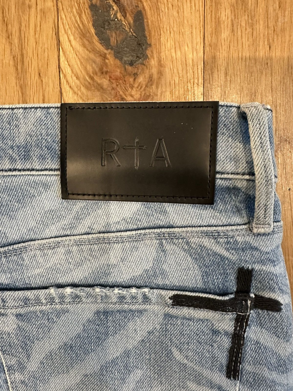 Rta Rta Small White Spell Zebra Print Blue Denim Jeans Size 34 Size US 34 / EU 50 - 4 Thumbnail