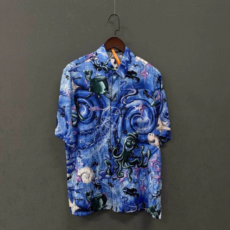 Dior Dior Size38 Casual jacquart short-sleeved shirt Size US XXS / EU 40 - 1 Thumbnail