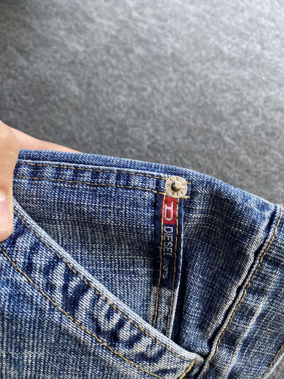 Diesel 🔥Opium Punk Diesel Blue denim jeans mens 33 bootcut goth Size US 33 - 6 Thumbnail