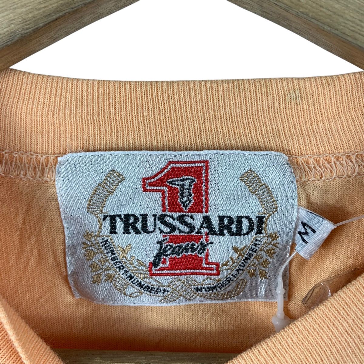 Trussardi × Vintage Vintage TRUSSARDI embroidery logo tee Size US M / EU 48-50 / 2 - 3 Thumbnail