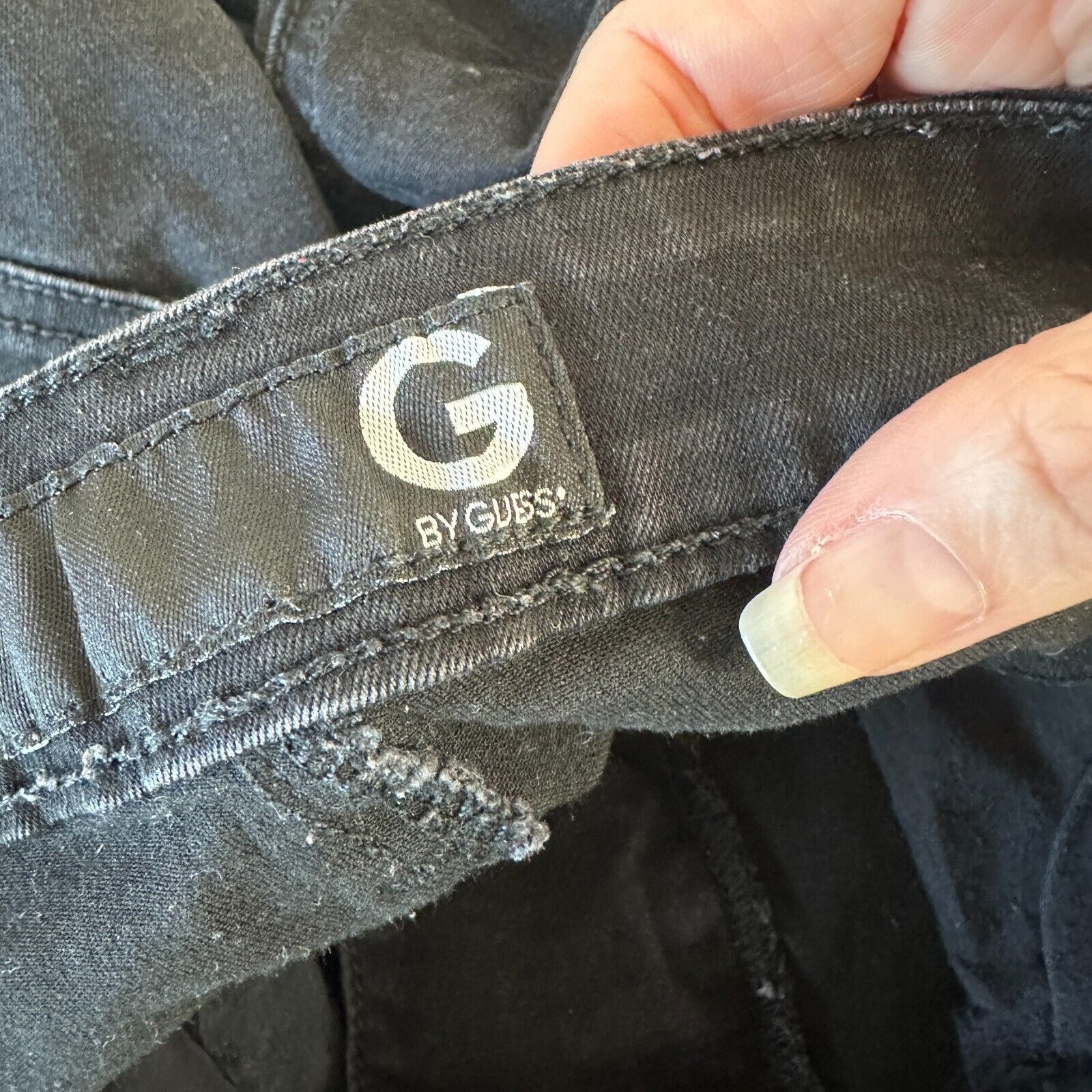 Other G By Guess Stone Black Lace-Up High Waist Skinny Jeans 28 Size 28" / US 6 / IT 42 - 11 Thumbnail
