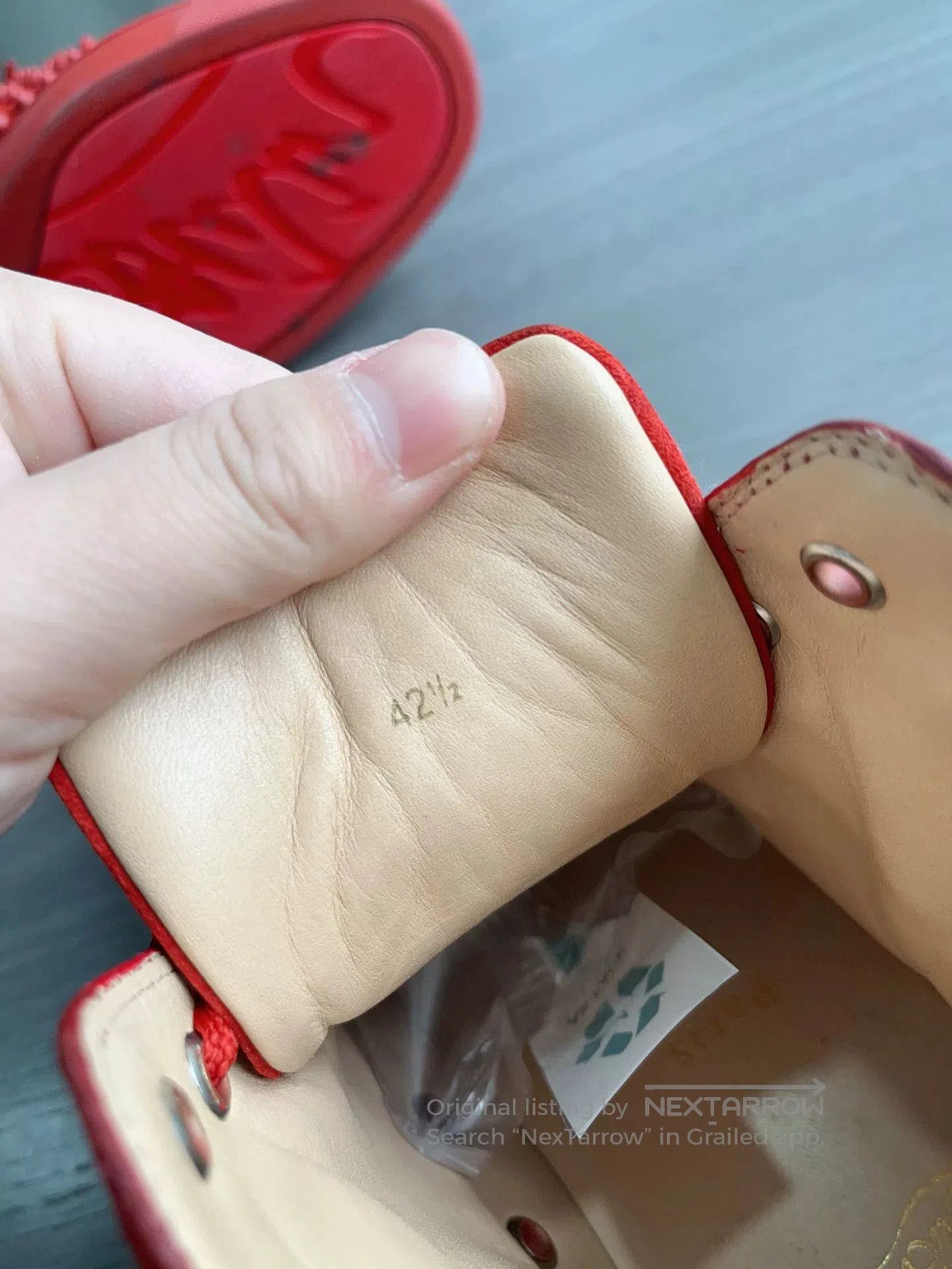 Christian Louboutin Christian Louboutin Red Studded High-Top Shoes. Size US 9.5 / EU 42-43 - 7 Thumbnail