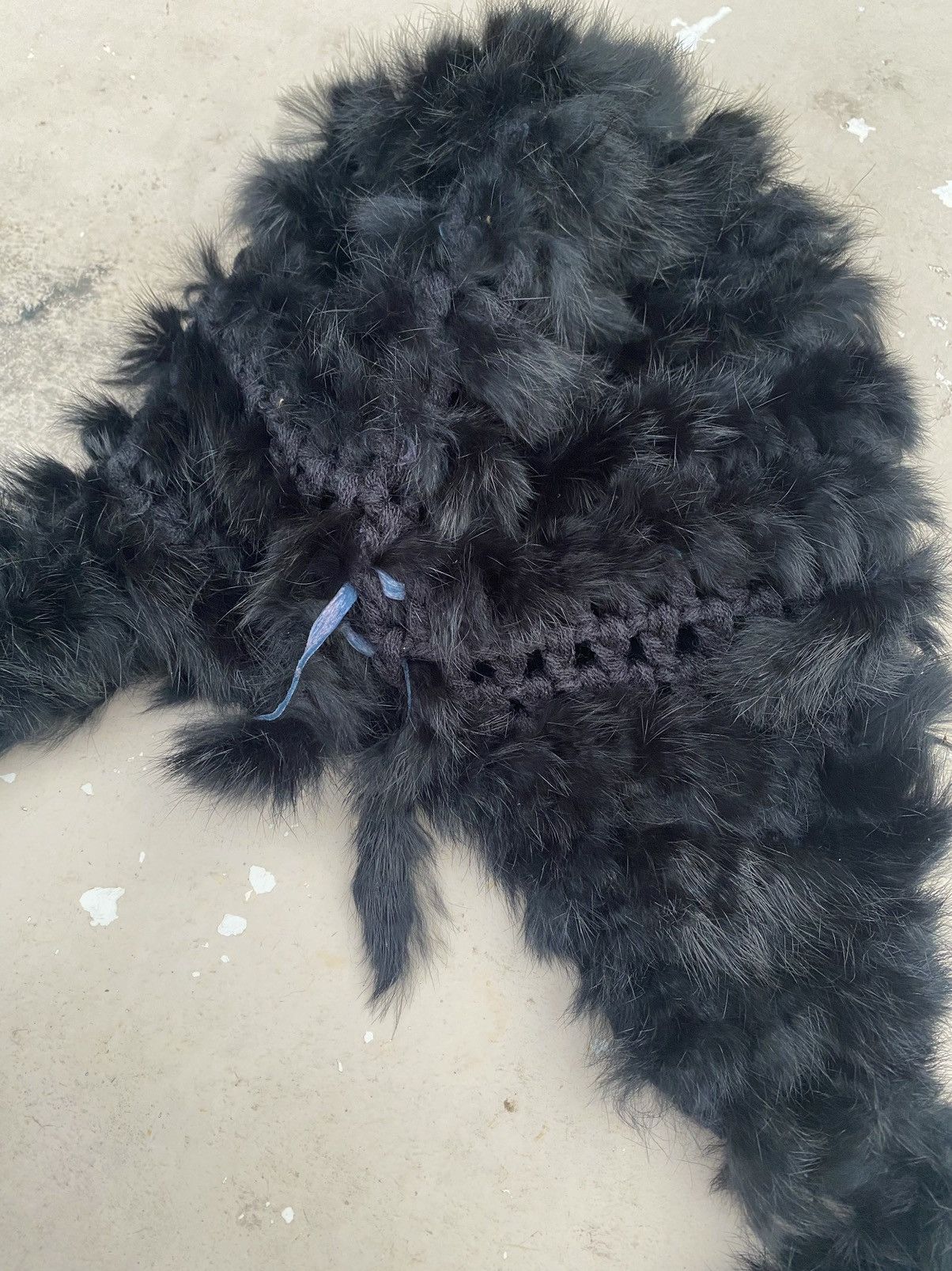 Comme Ca Ism Rabbit Fur Knit Hat Size ONE SIZE - 11 Thumbnail